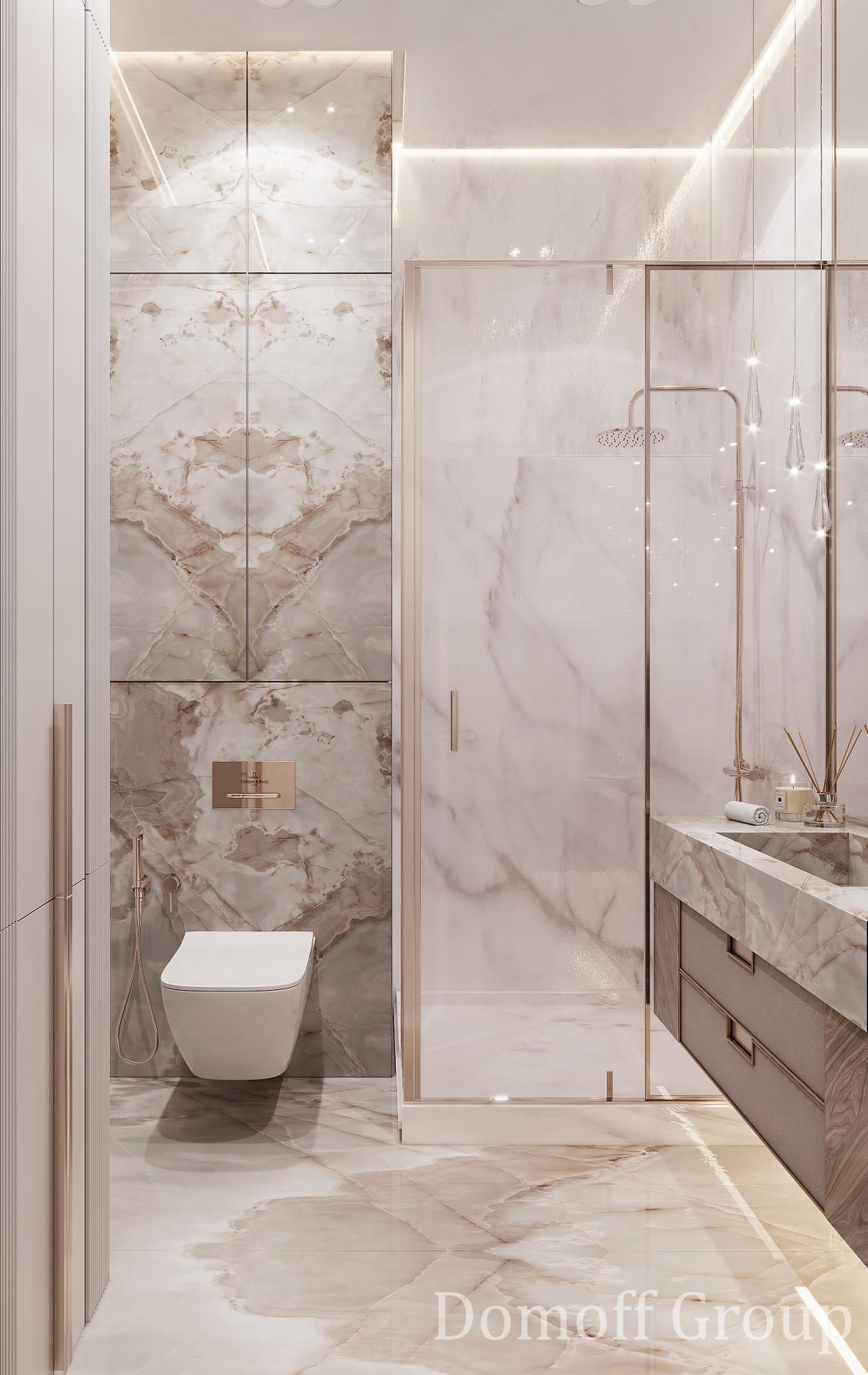 Bathroom made in the style of Contemporary classics