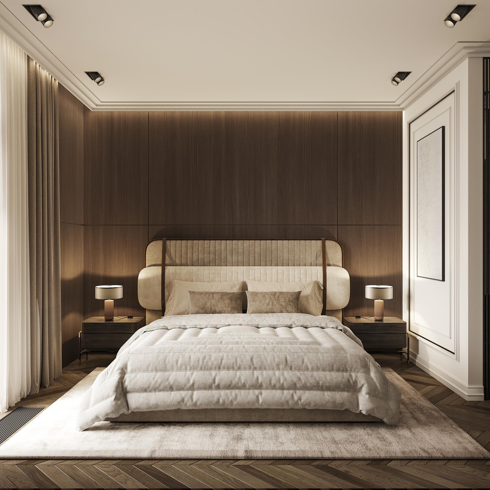 Guest bedroom  made in the style of Contemporary classics