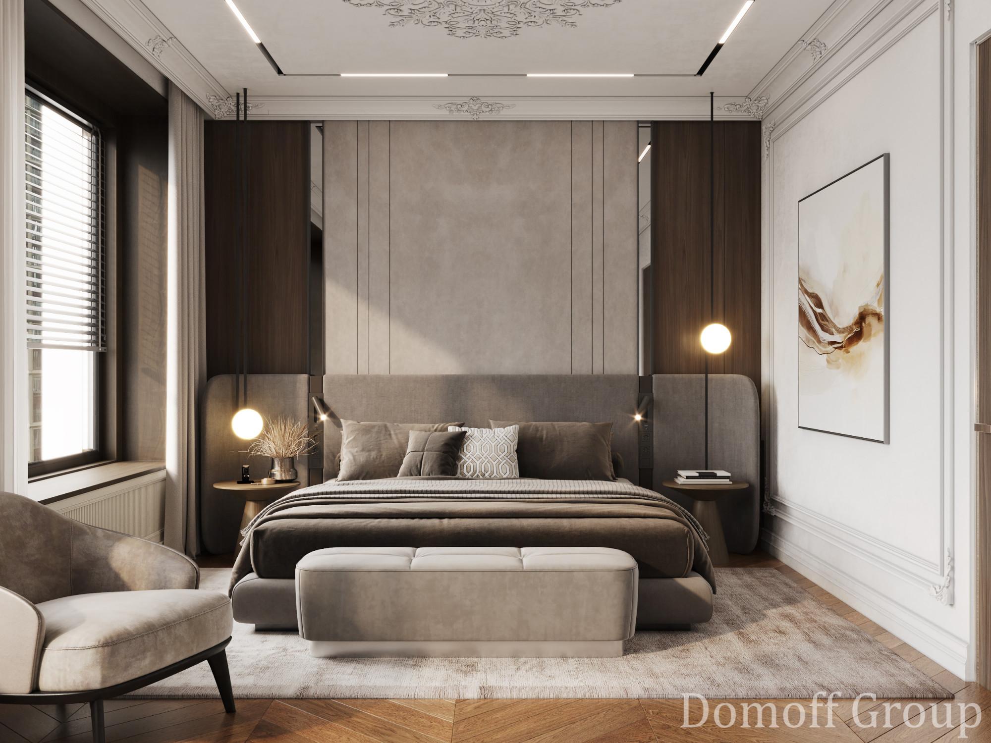 Master bedroom  made in the style of Contemporary classics
