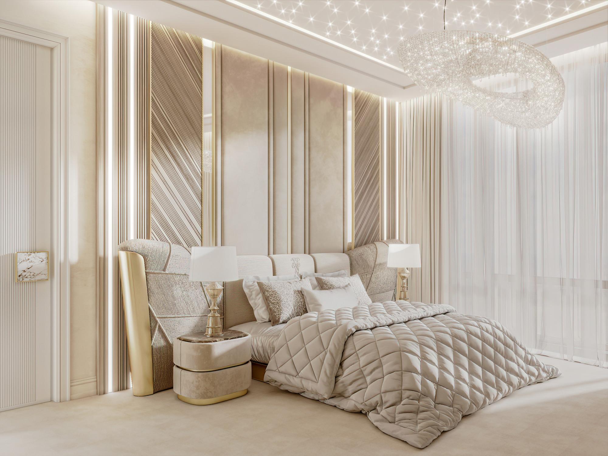 Master bedroom made in the style of Contemporary classics