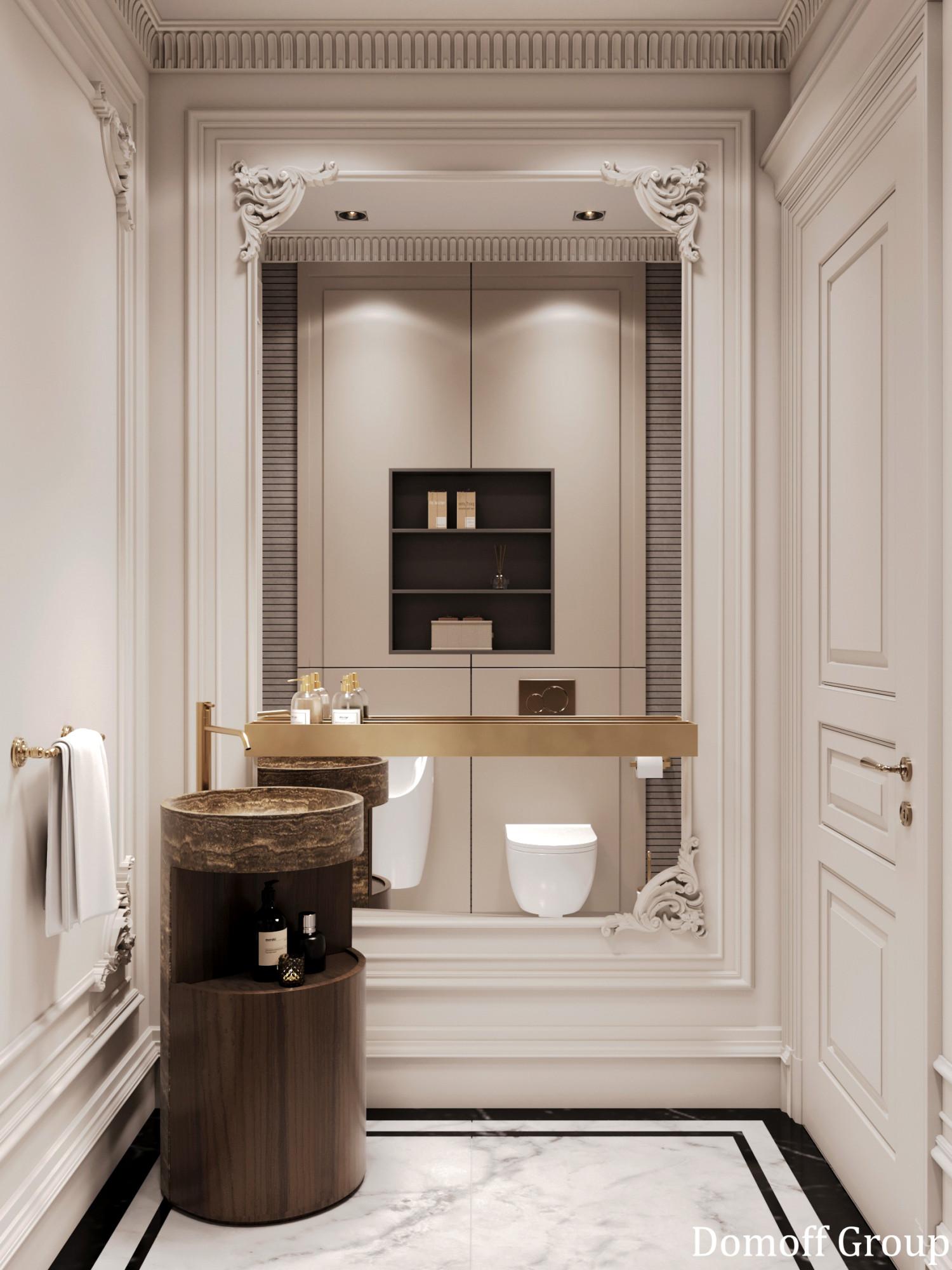 Bathroom made in the style of Contemporary classics