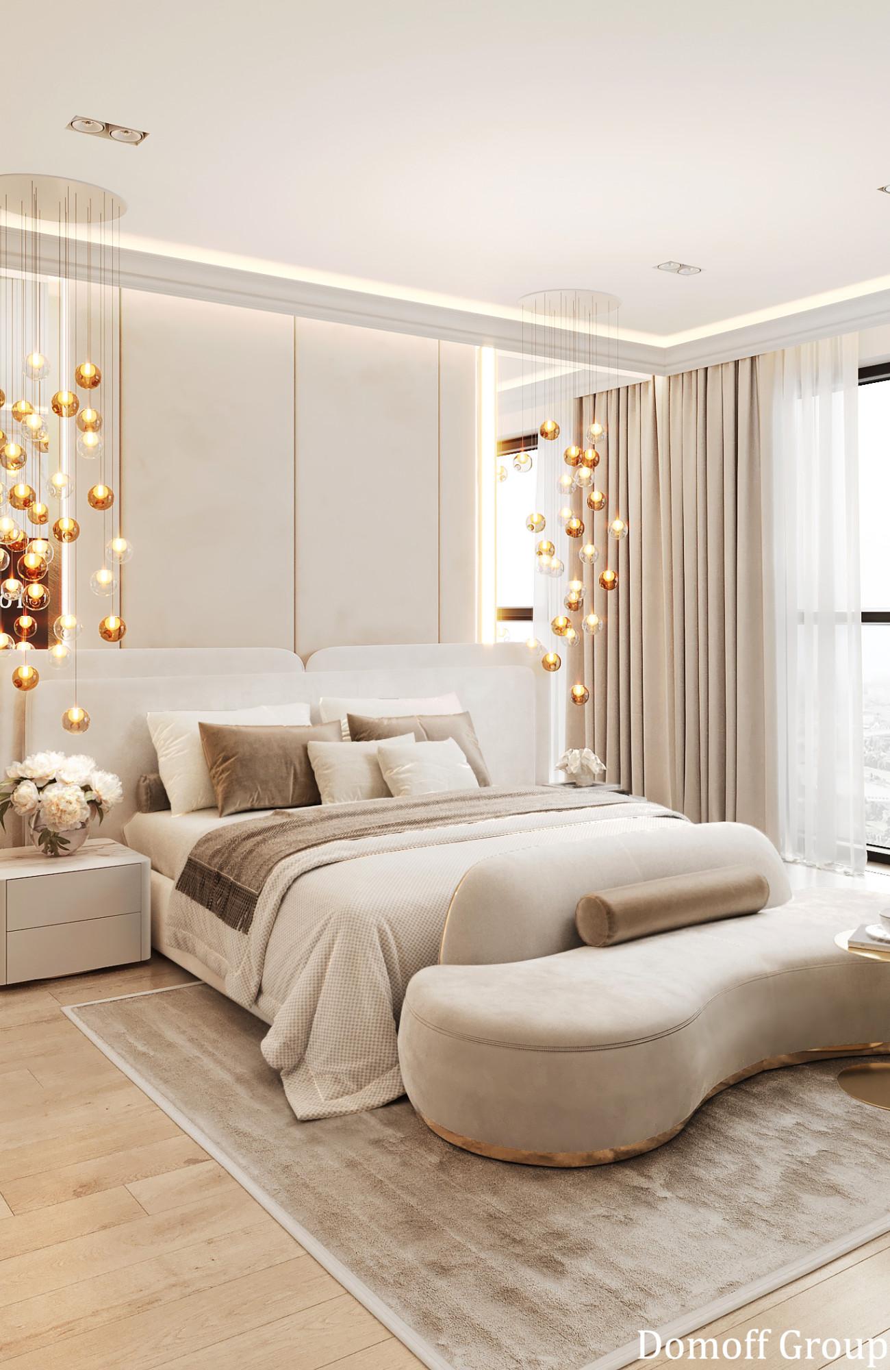 Master bedroom made in the style of Contemporary classics Neoclassicism