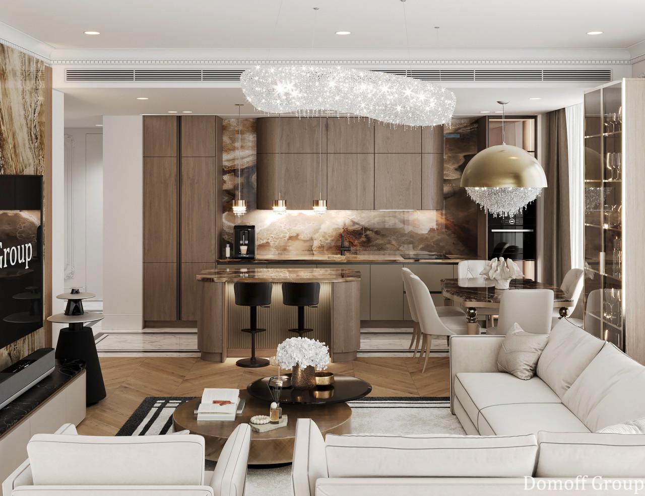 Housing Estate Victory Park Residences Apartments Contemporary classics photo  №9