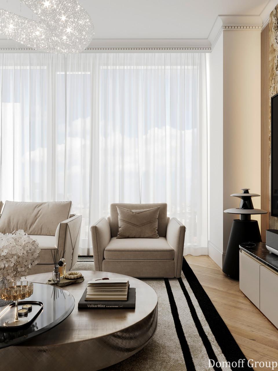 Housing Estate Victory Park Residences Apartments Contemporary classics photo  №13