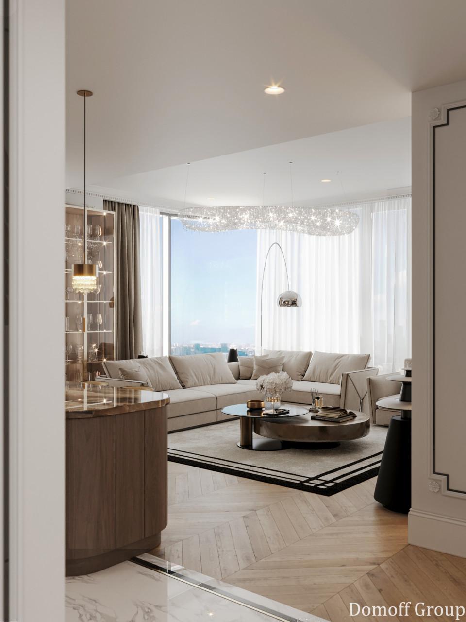 Housing Estate Victory Park Residences Apartments Contemporary classics photo  №49