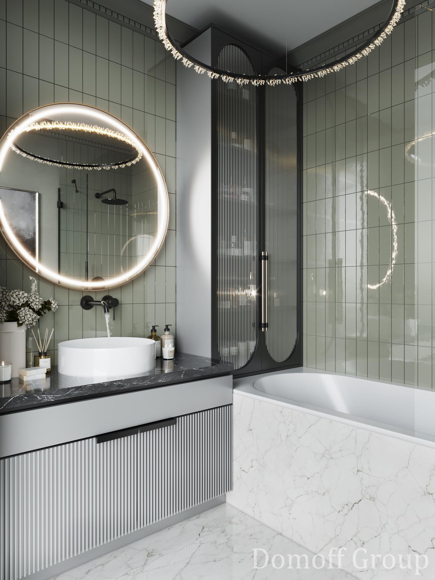 Bathroom made in the style of Contemporary classics