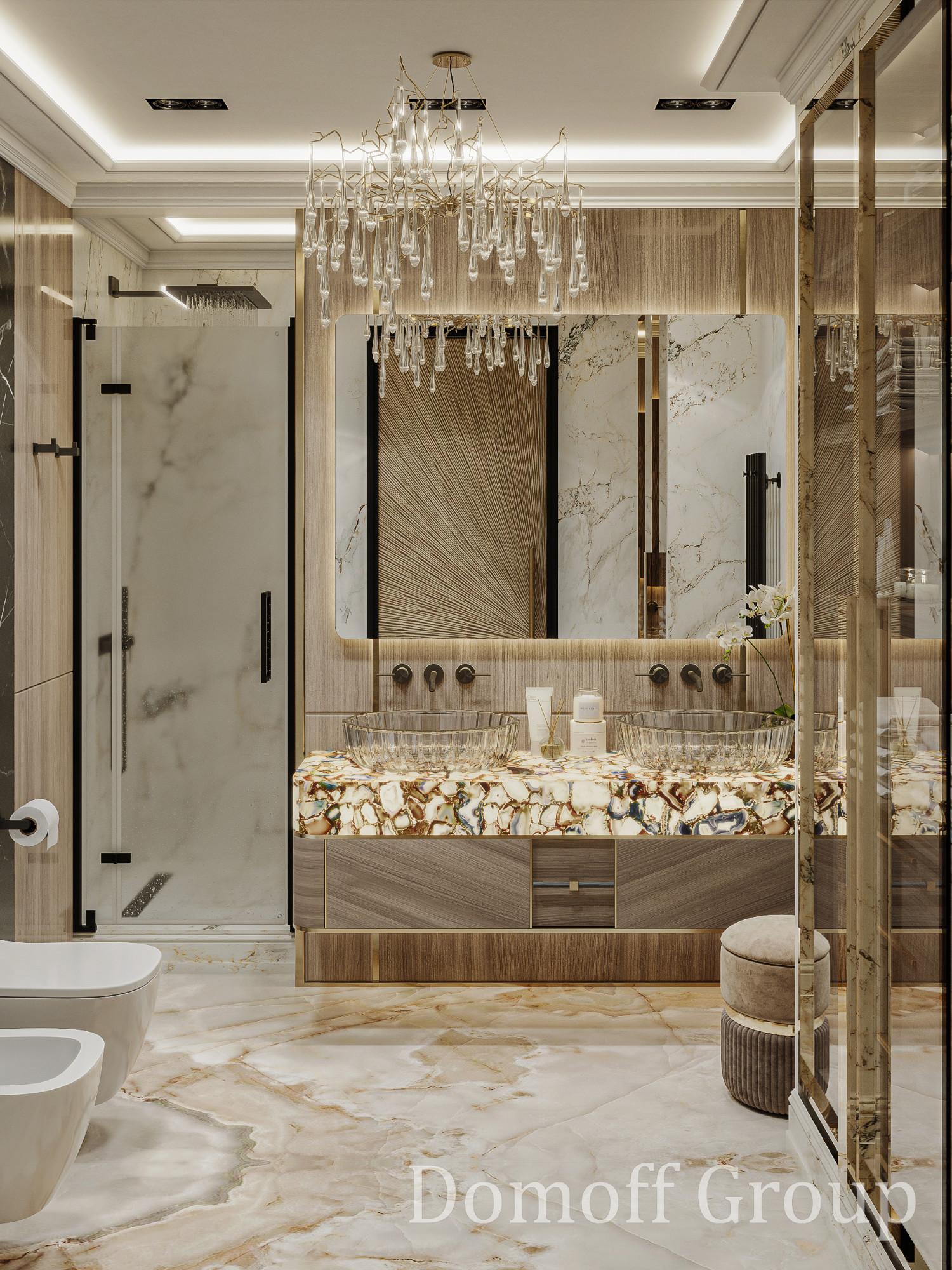 Bathroom made in the style of Contemporary classics
