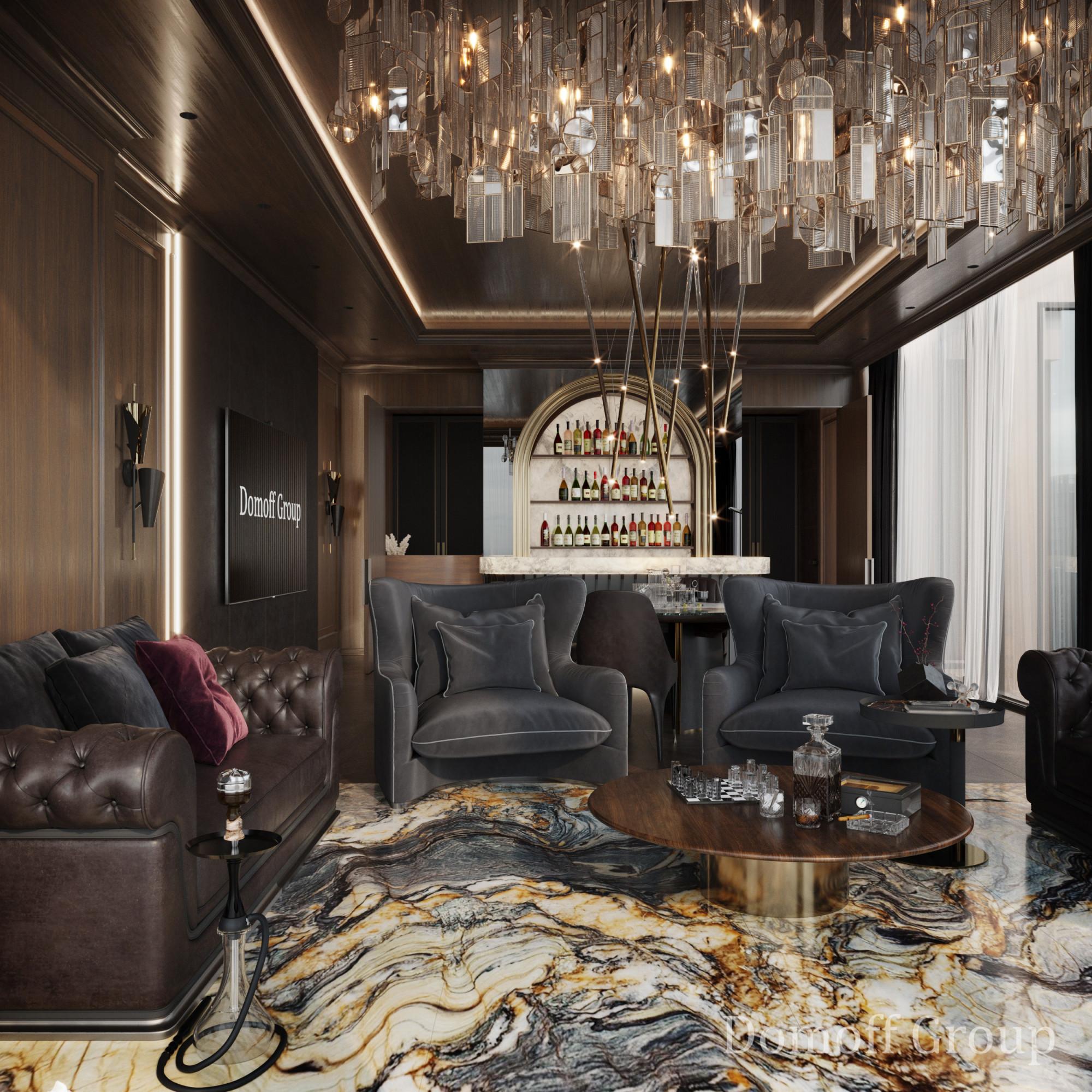 Meeting room made in the style of Contemporary classics Neoclassicism