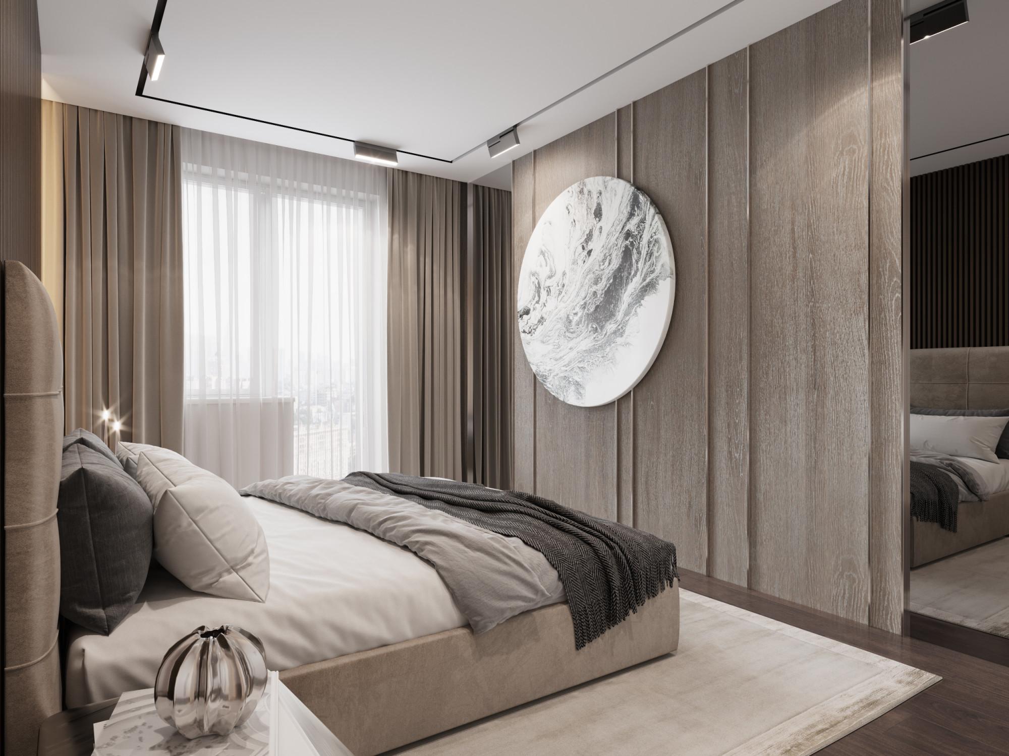 Guest bedroom made in the style of Contemporary classics