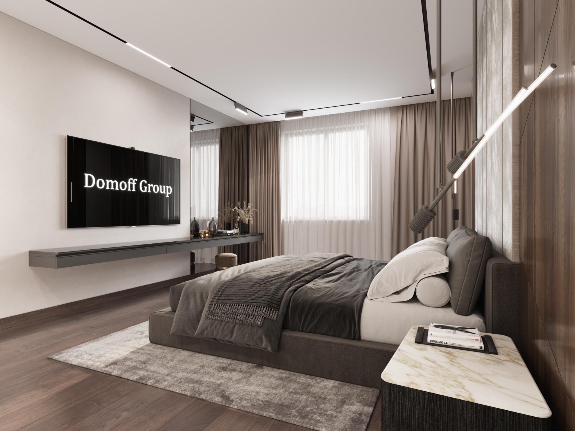 Master bedroom made in the style of Contemporary classics