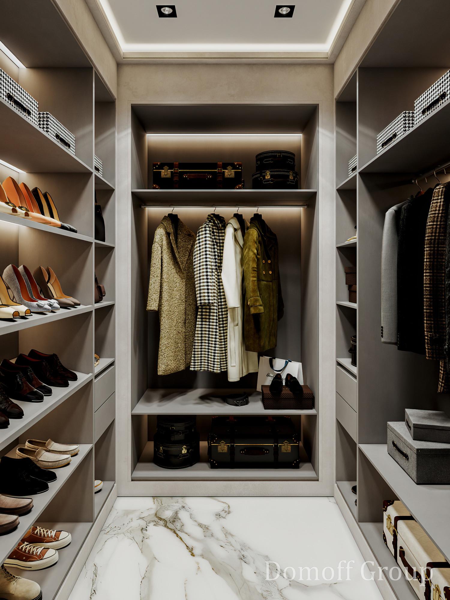 Dressing room in the hall №2 made in the style of Contemporary