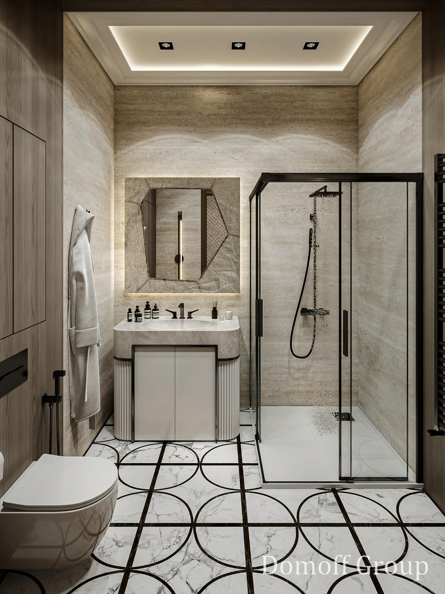 Bathroom in nursery room №1 made in the style of Contemporary