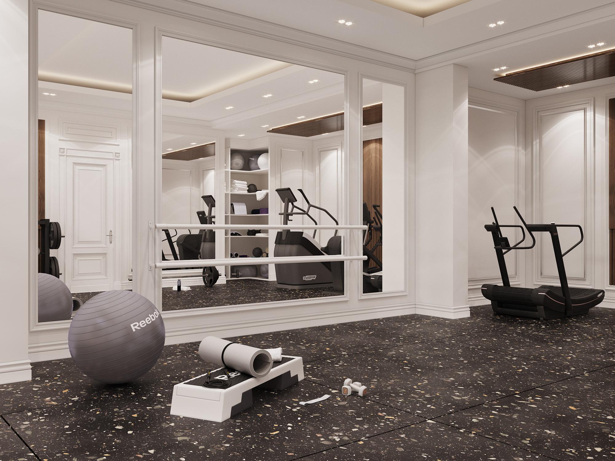 Gym made in the style of Neoclassicism