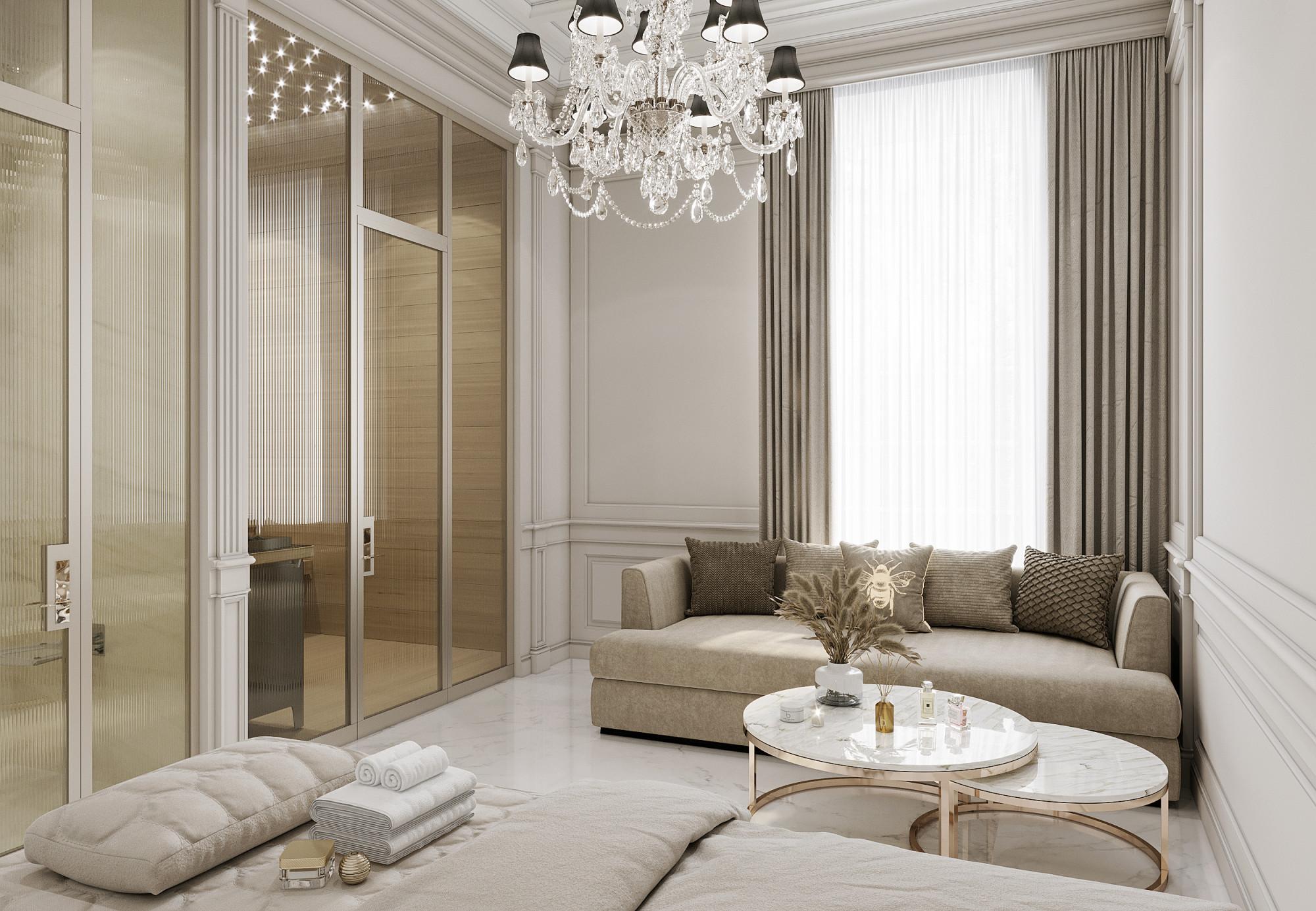 Massage room made in the style of Neoclassicism