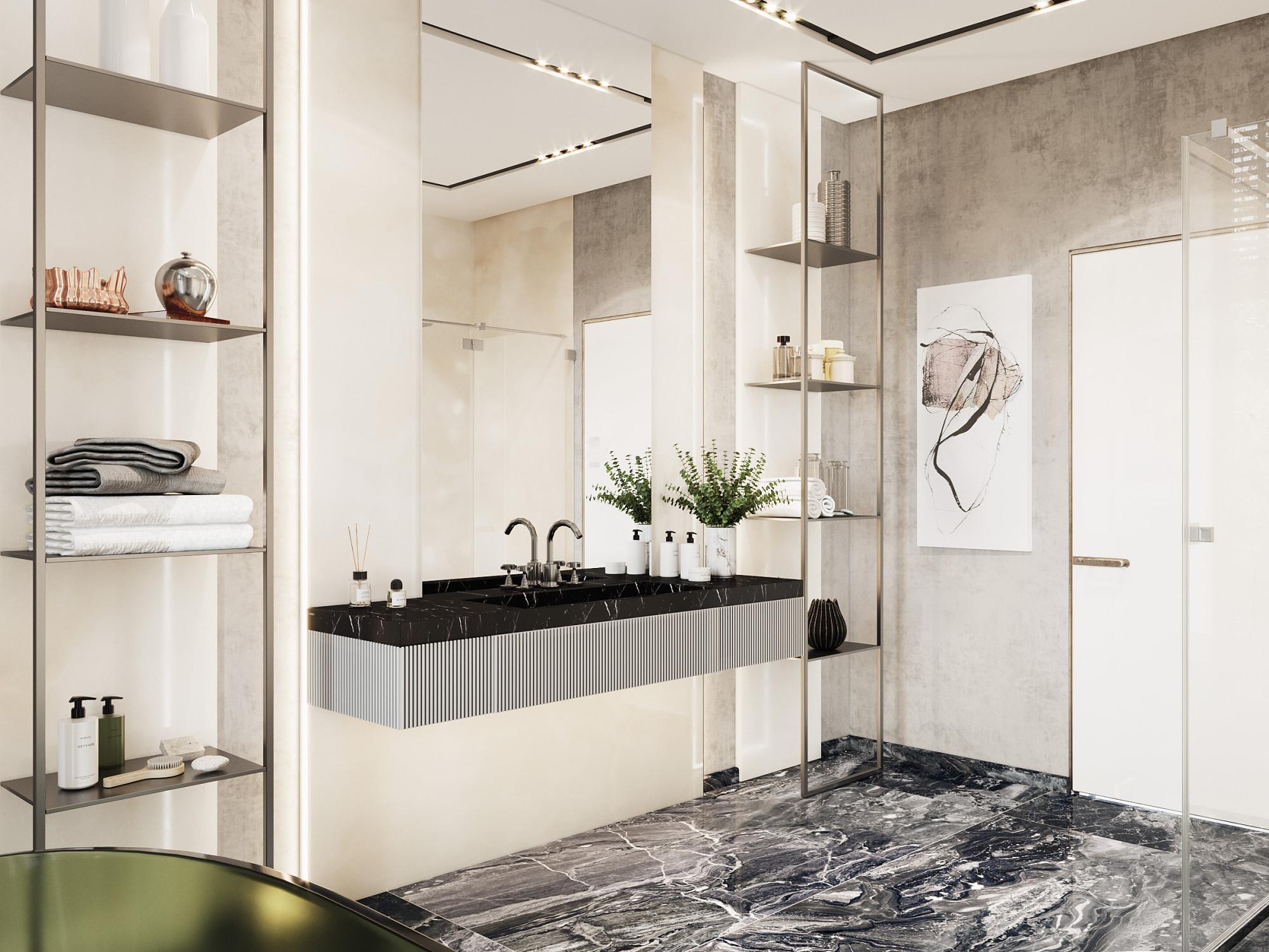 Bathroom in the bedroom №1 made in the style of Modern Contemporary