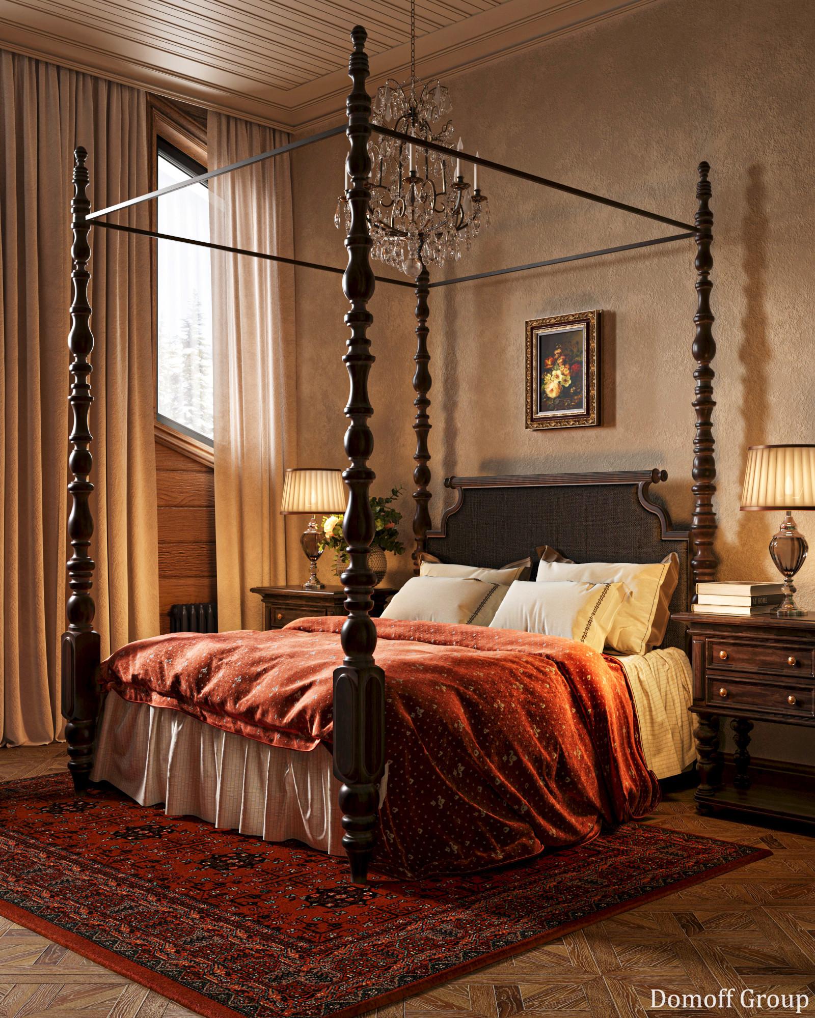 Bedroom №2 made in the style of Chateau