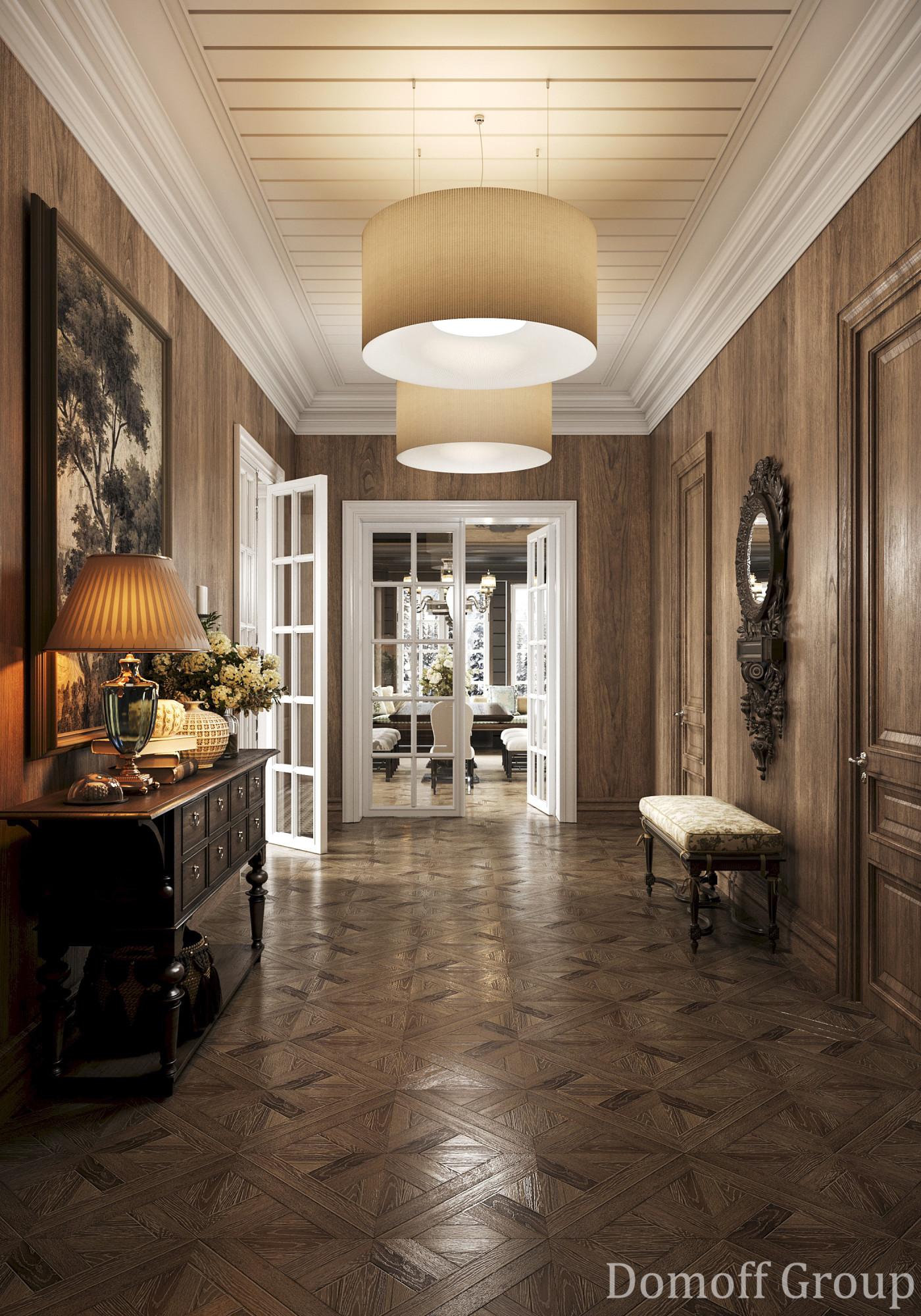 Hall made in the style of Chateau