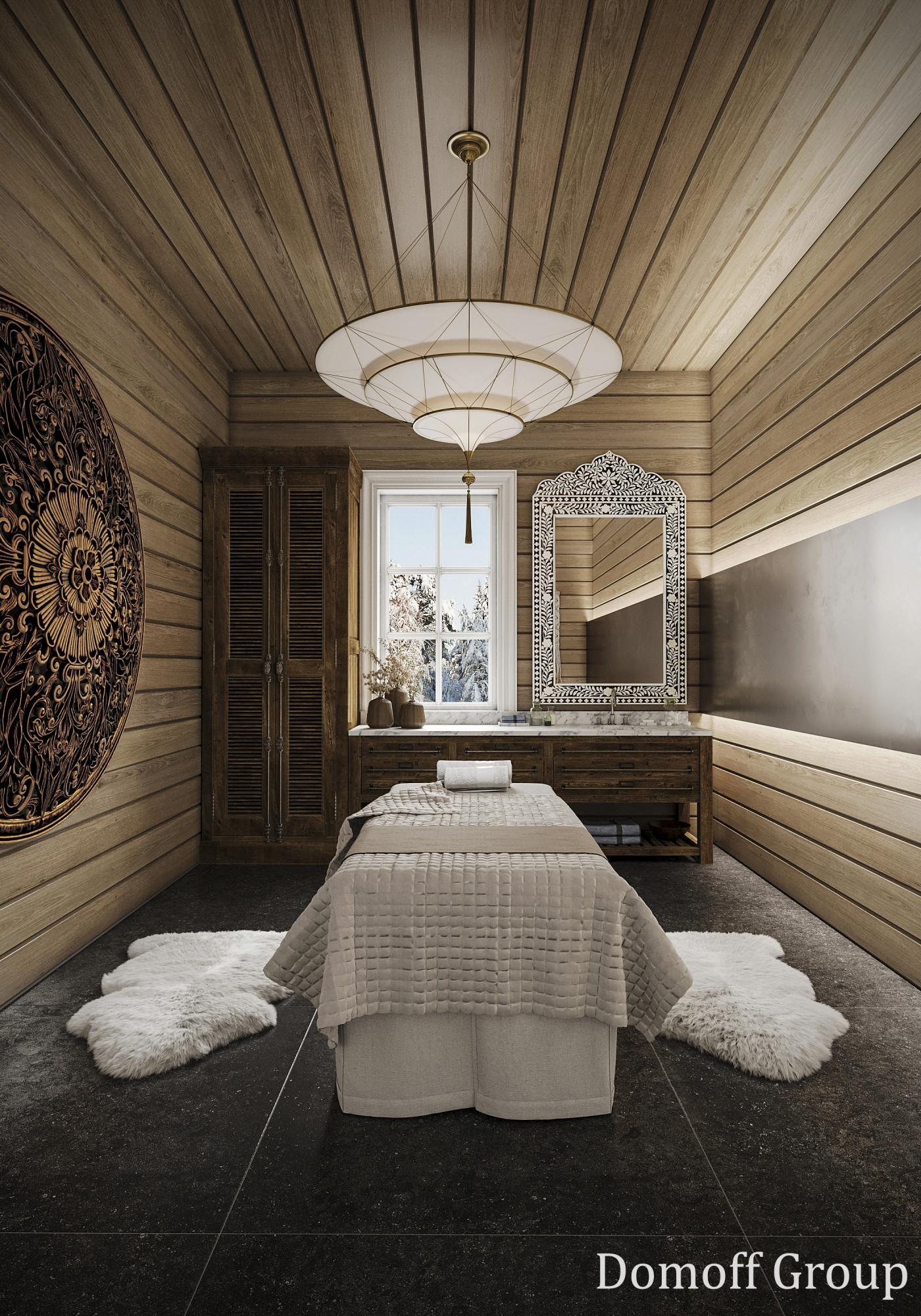 Massage room made in the style of Chateau