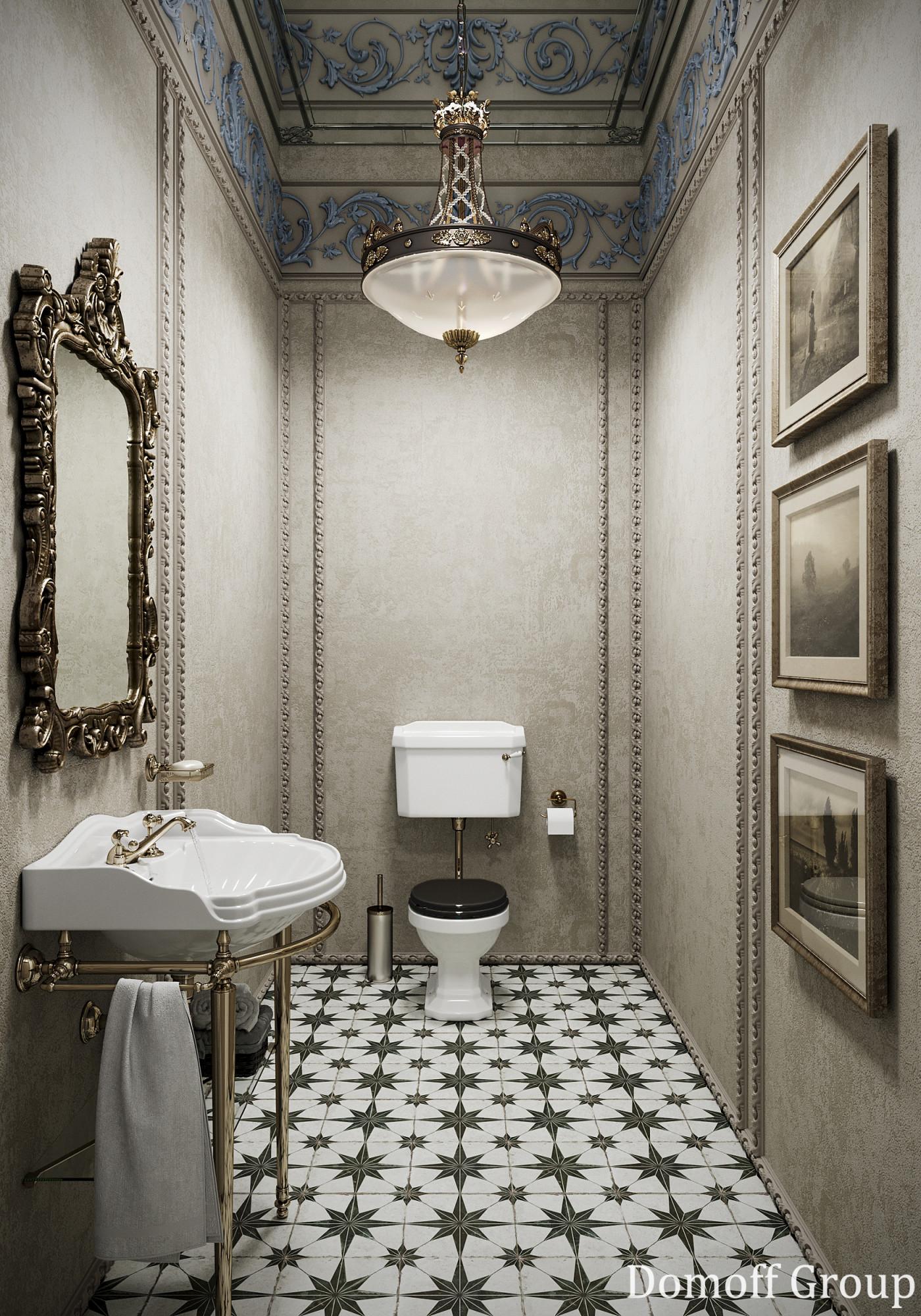 Bathroom №1  made in the style of Chateau