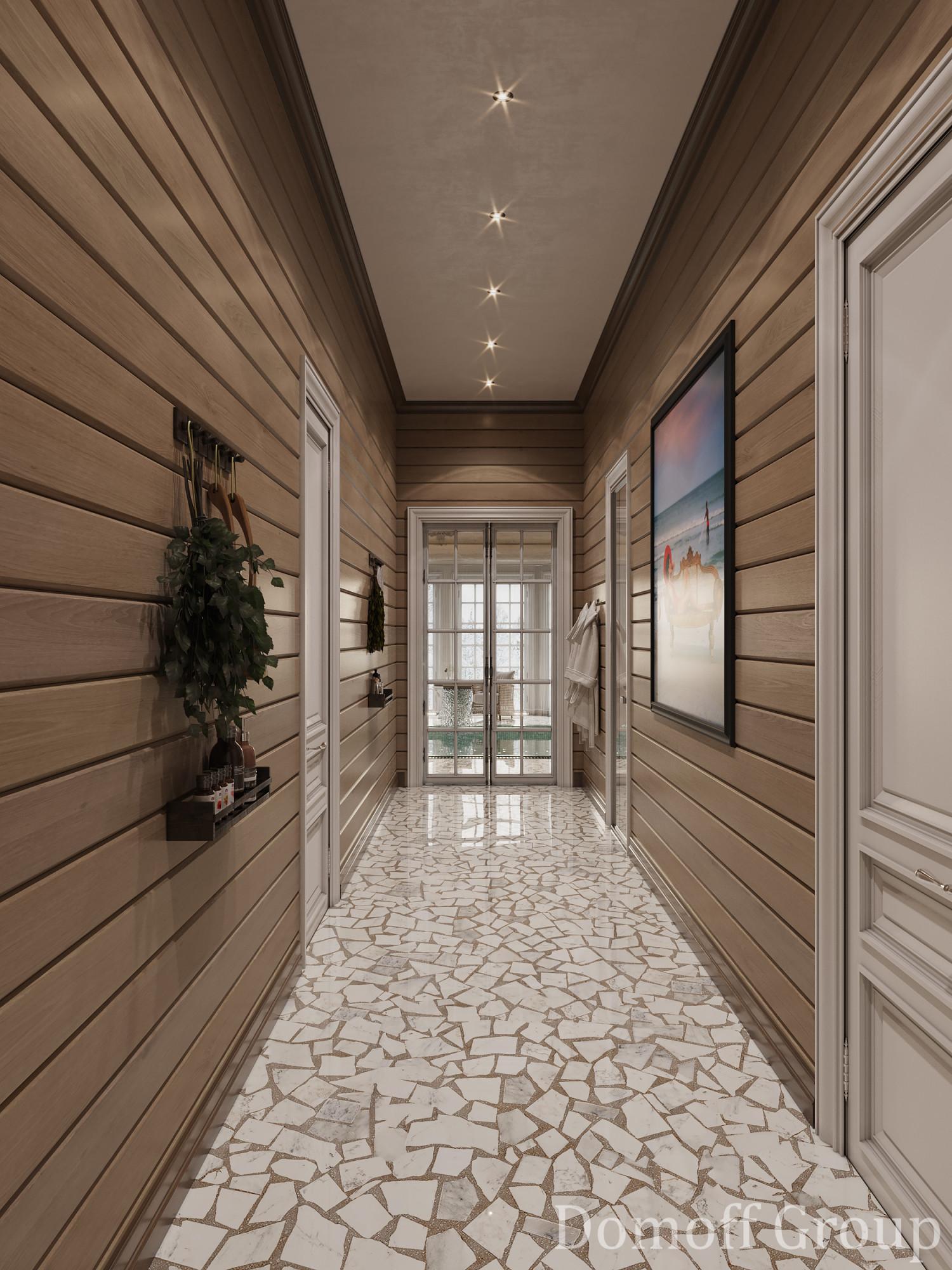 Corridor made in the style of Chateau
