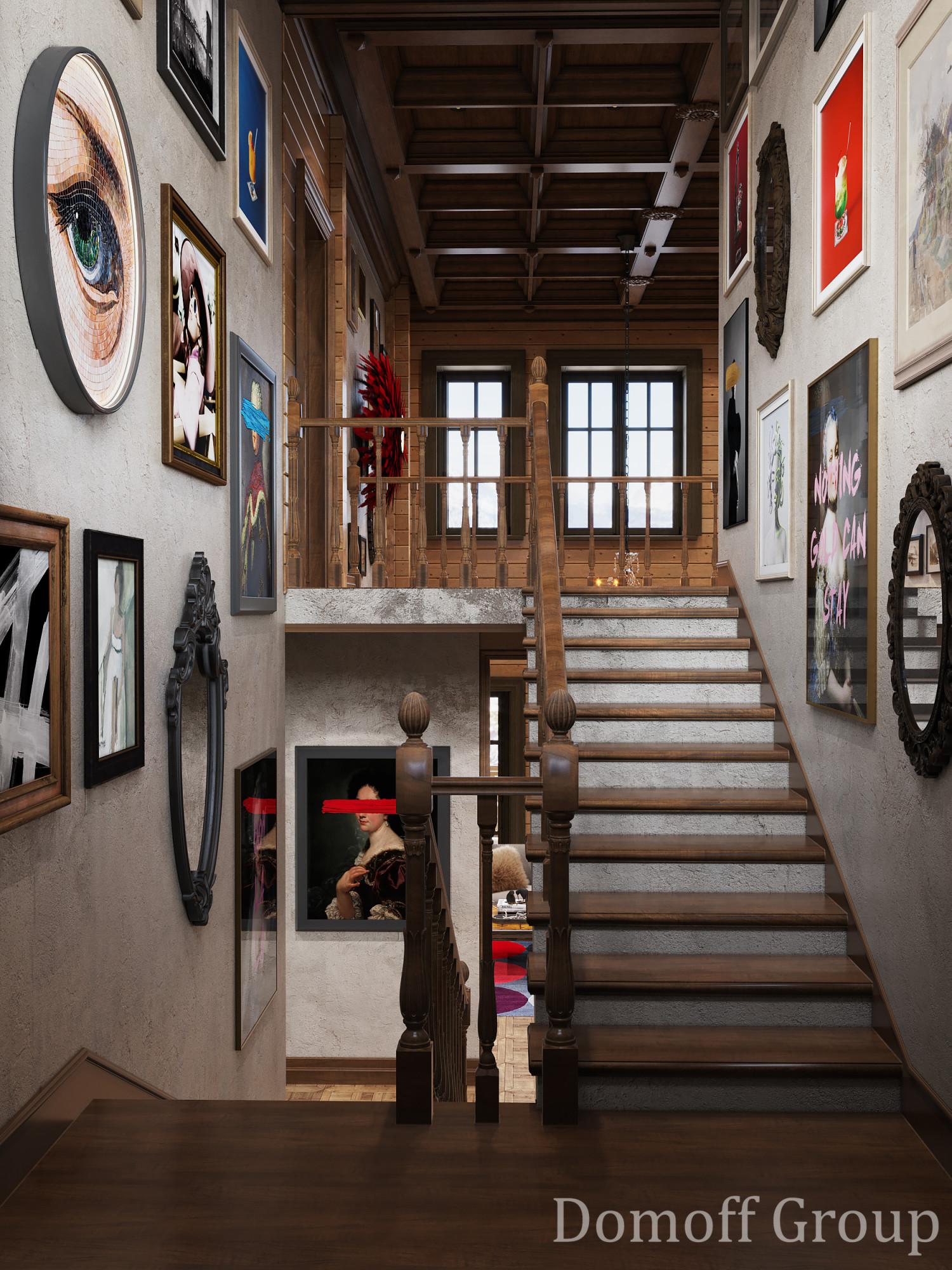Staircase made in the style of Chateau
