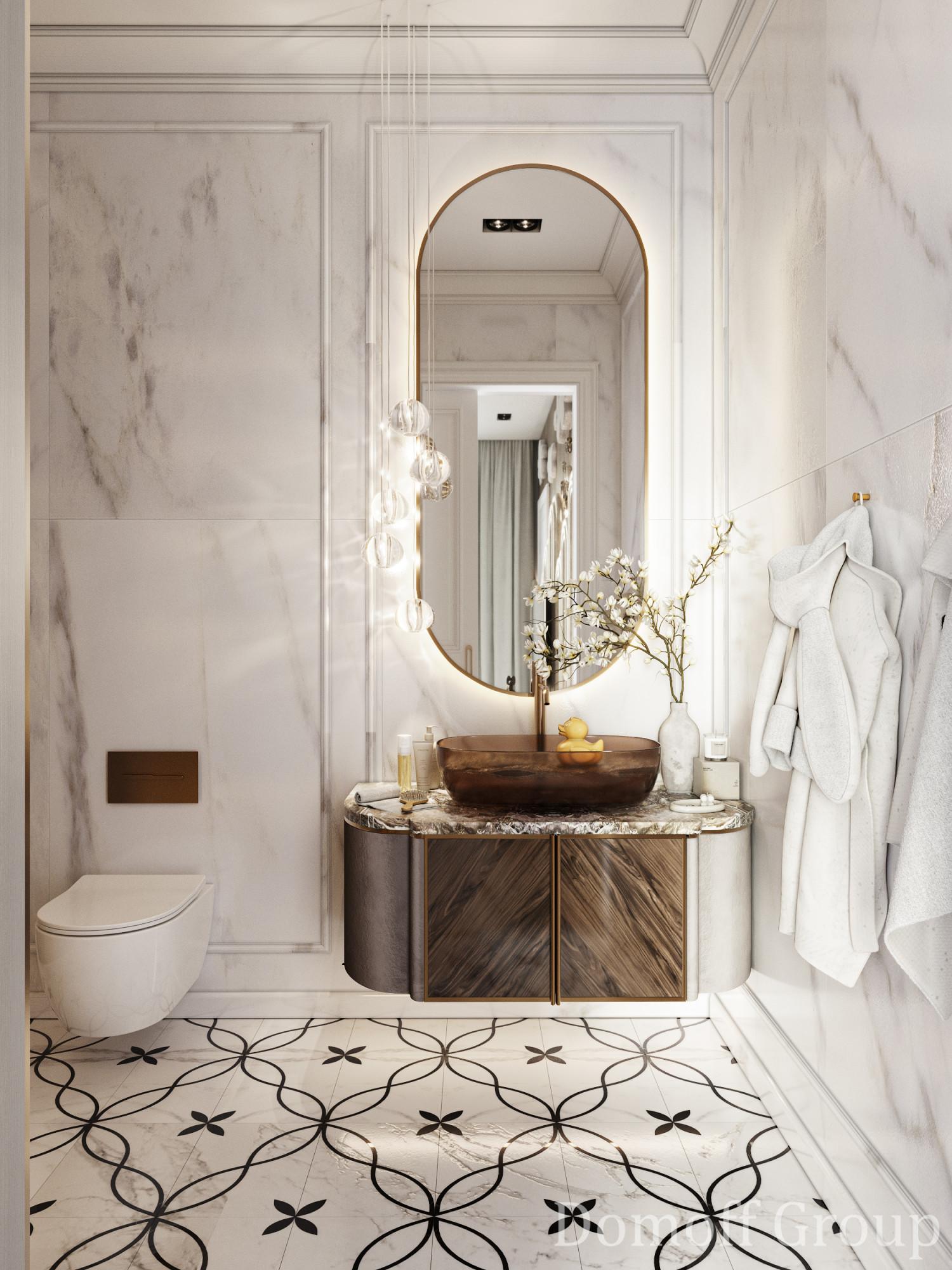 Bathroom №1  made in the style of Contemporary classics Neoclassicism