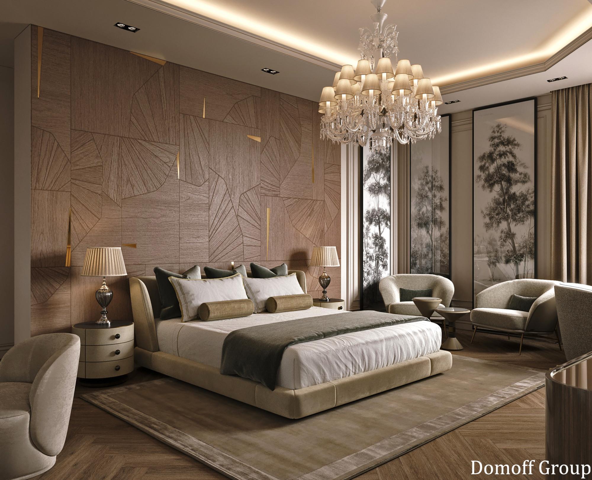 Bedroom №2 on the 1st floor made in the style of Contemporary classics