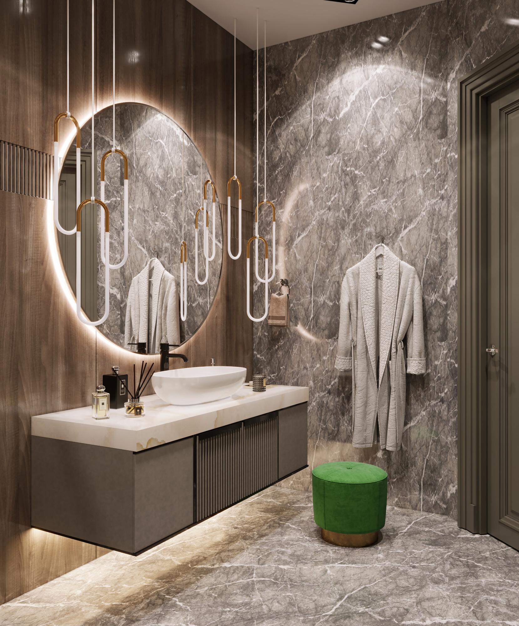 Bathroom in the bedroom №3 made in the style of Contemporary classics