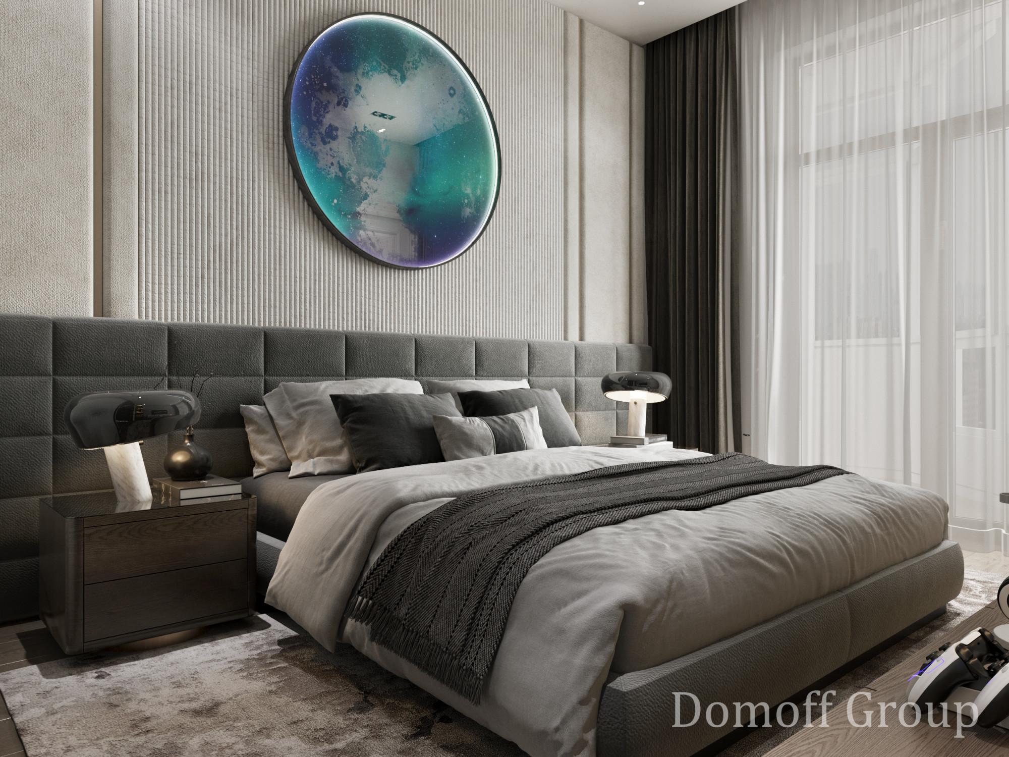 Bedroom №4 on the 1st floor made in the style of Contemporary classics