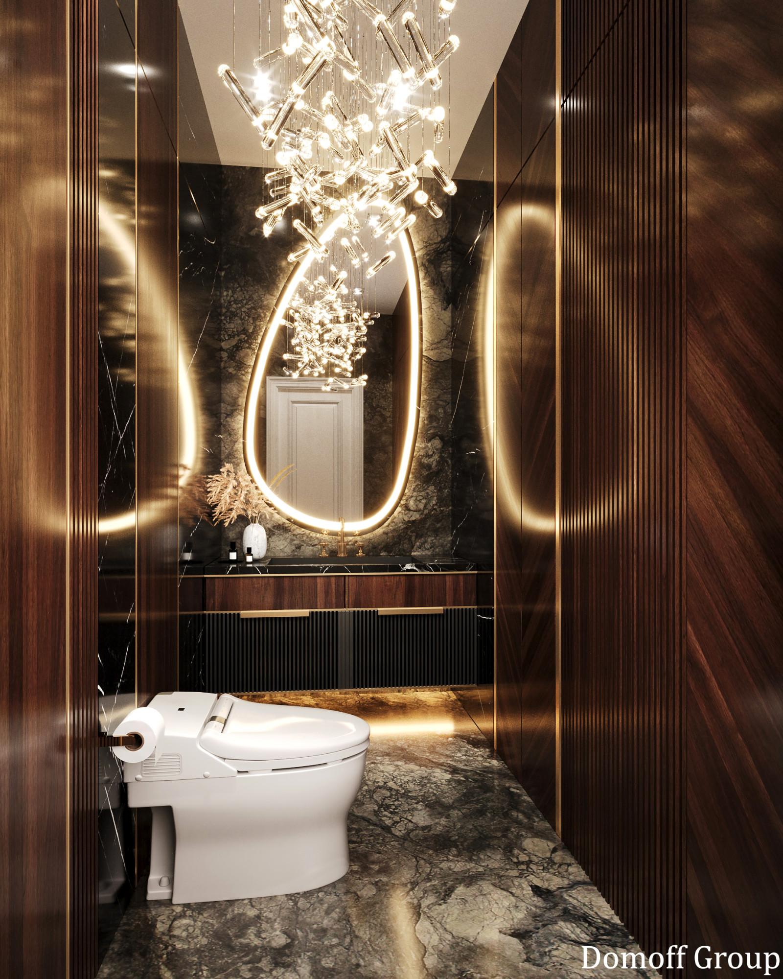 Guest bathroom at the 2nd floor made in the style of Contemporary classics