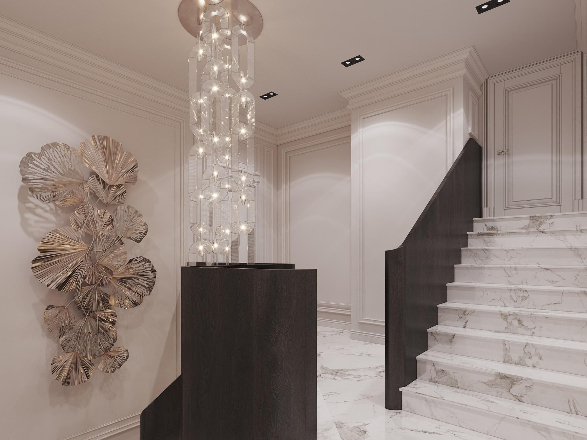 Staircase hall 3rd floor made in the style of Contemporary classics