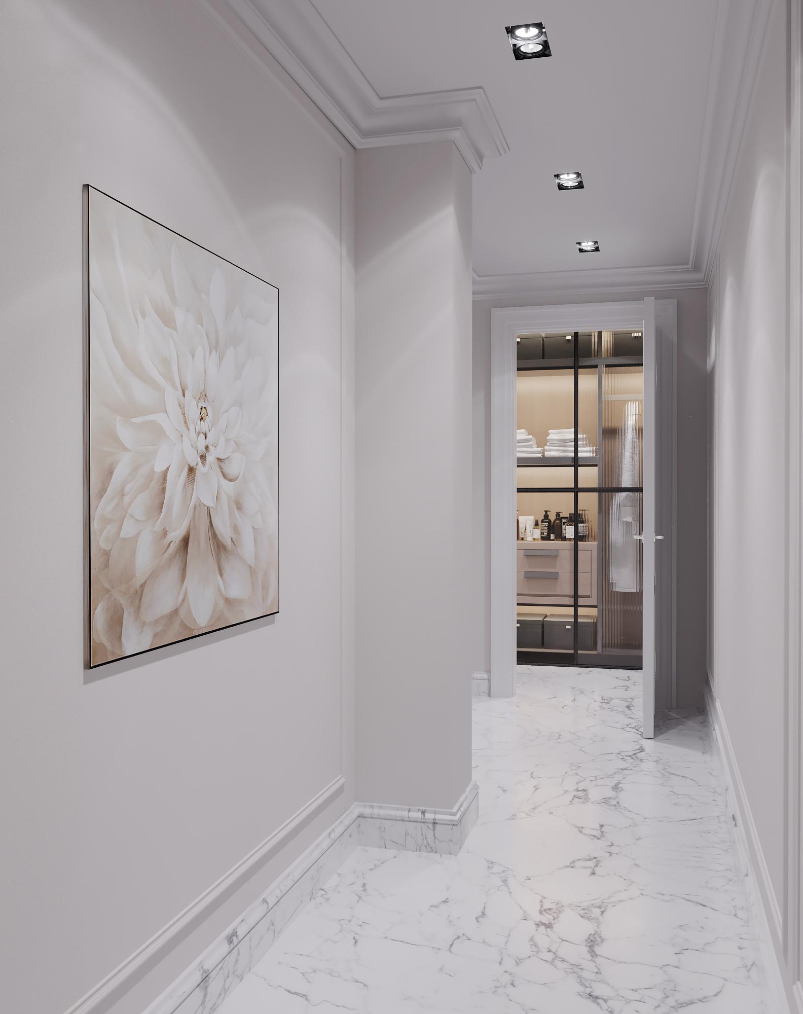 Corridor on the 4th floor made in the style of Contemporary classics