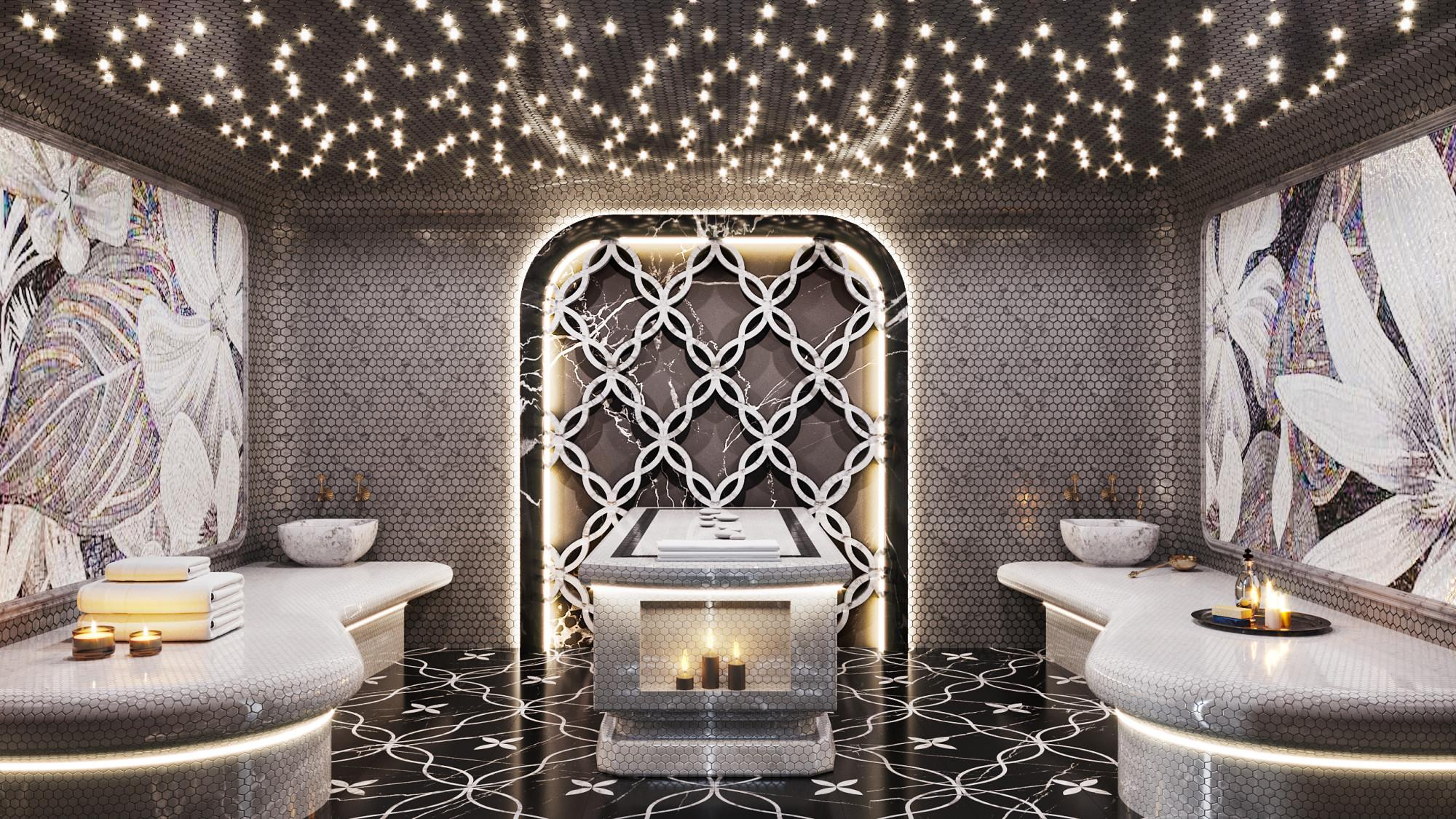 Hammam made in the style of Contemporary classics