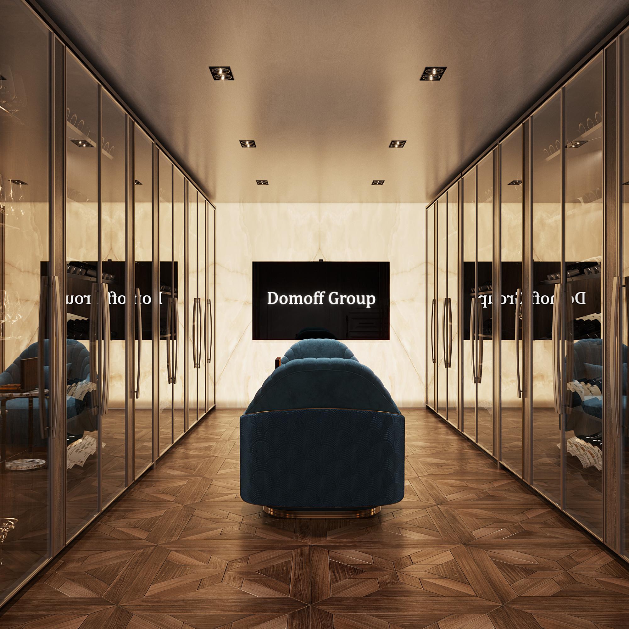 Wine room made in the style of Contemporary classics