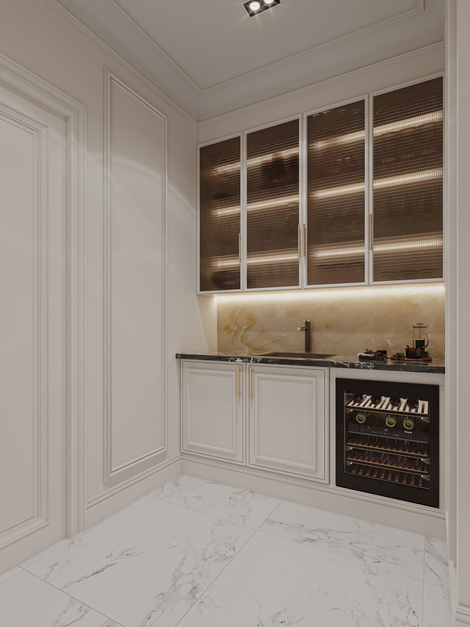 Basement hall made in the style of Contemporary classics