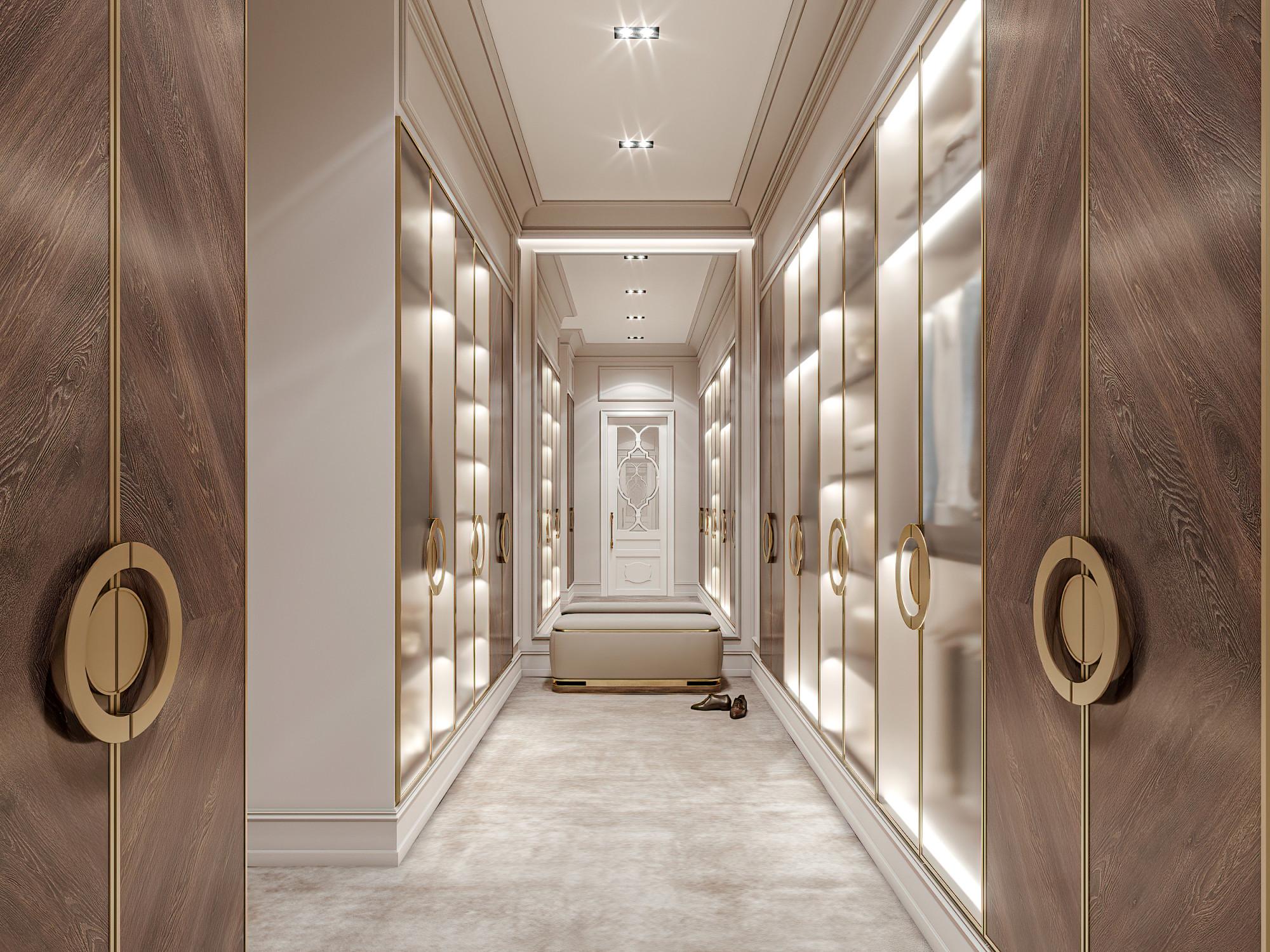 Men's dressing room made in the style of Contemporary classics