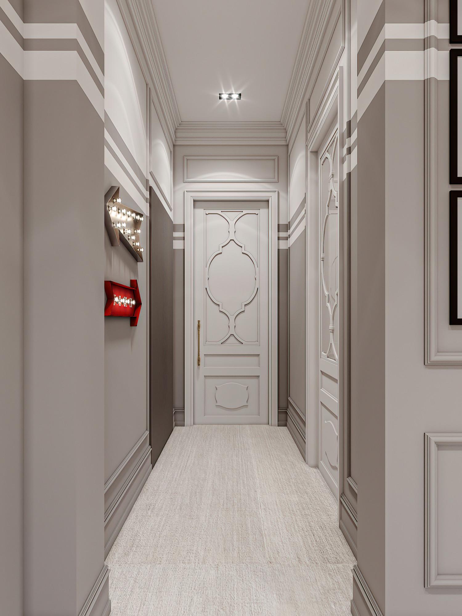 Corridor to the nursery room №1 made in the style of Contemporary classics