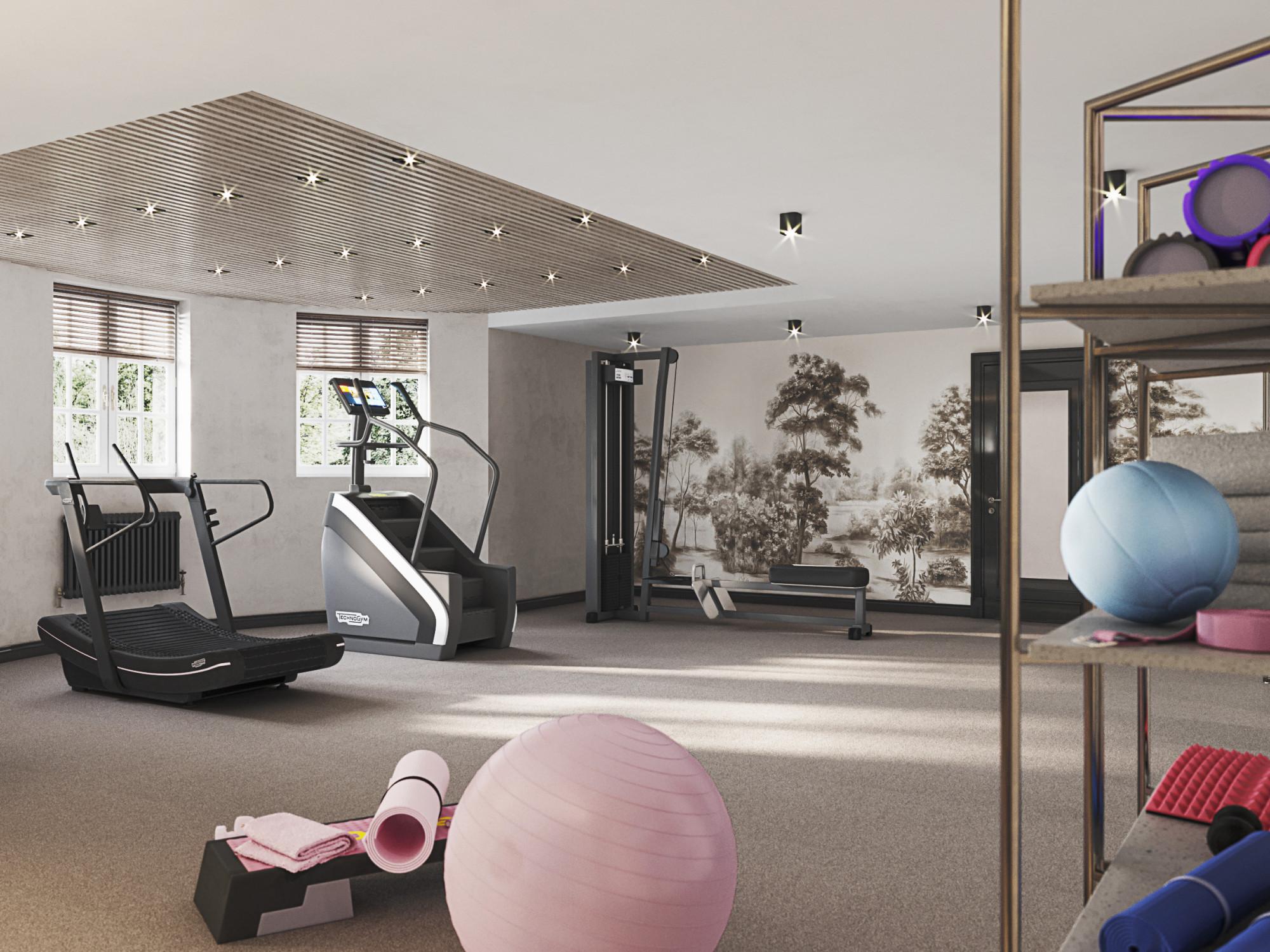 Gym made in the style of Contemporary classics