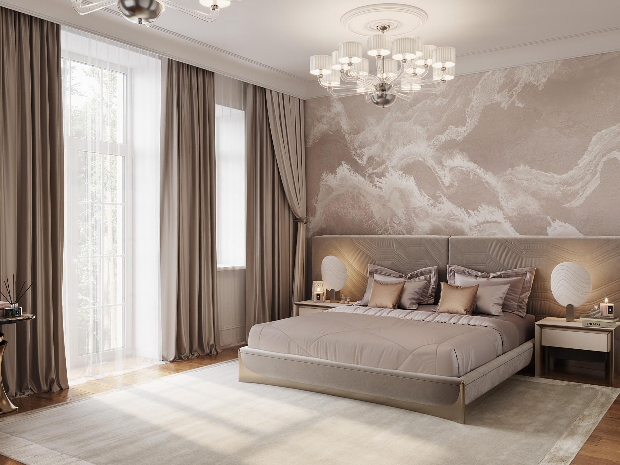 Guest bedroom №1 made in the style of Contemporary classics