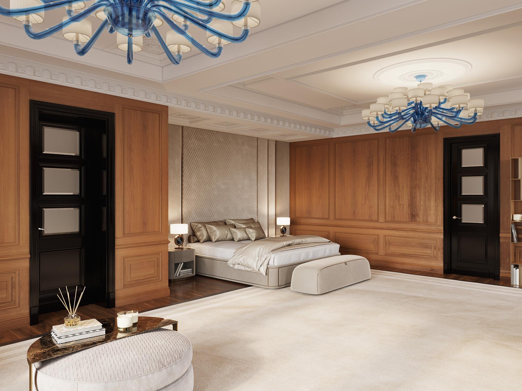 Master bedroom made in the style of Contemporary classics