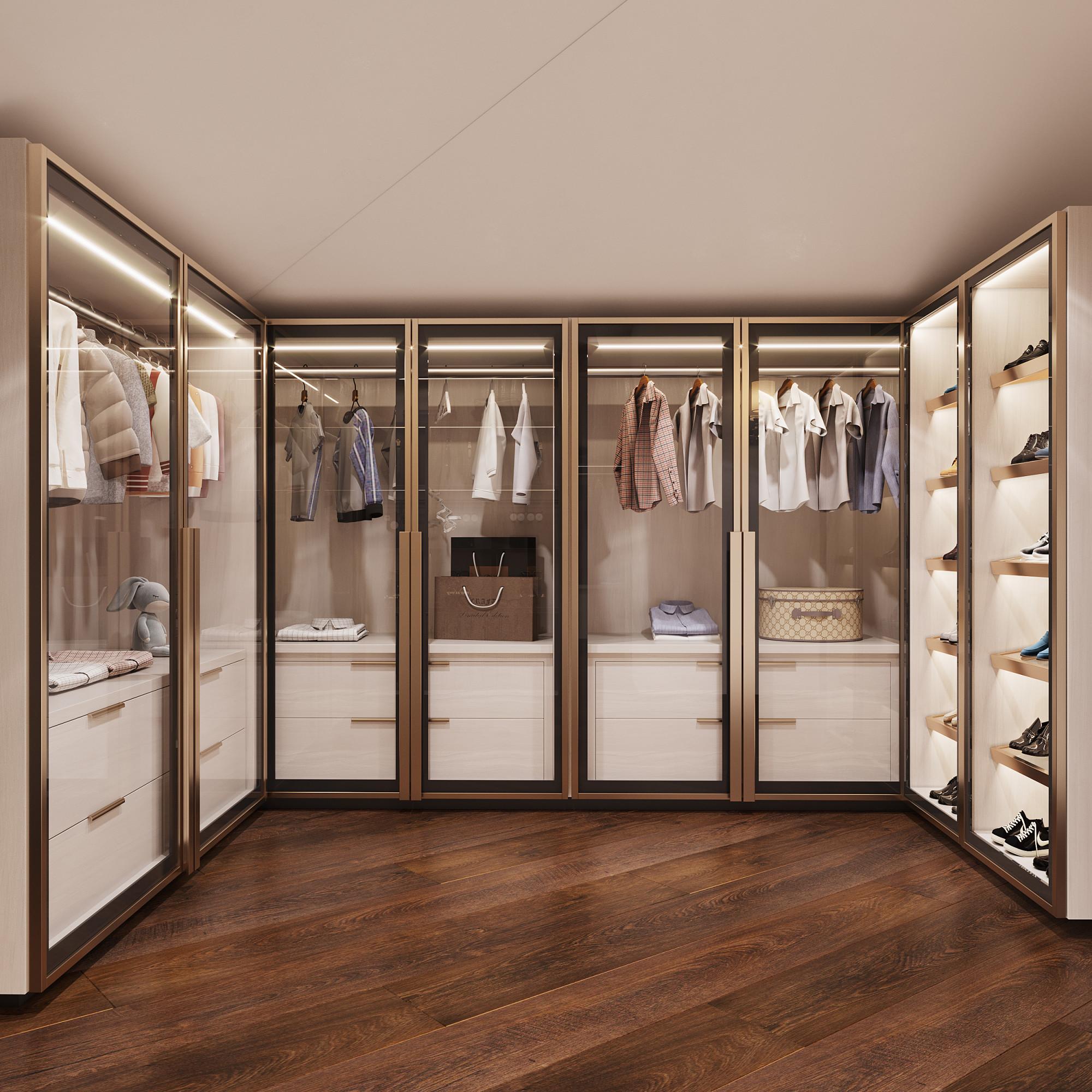 Dressing room in the nursery bedroom №1 made in the style of Contemporary classics