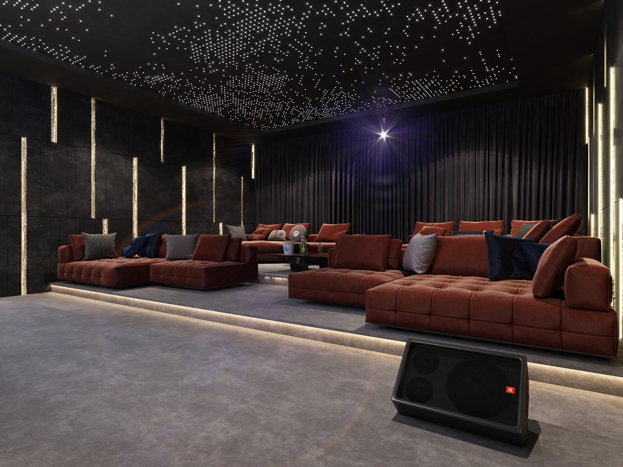 Cinema hall made in the style of Modern Contemporary