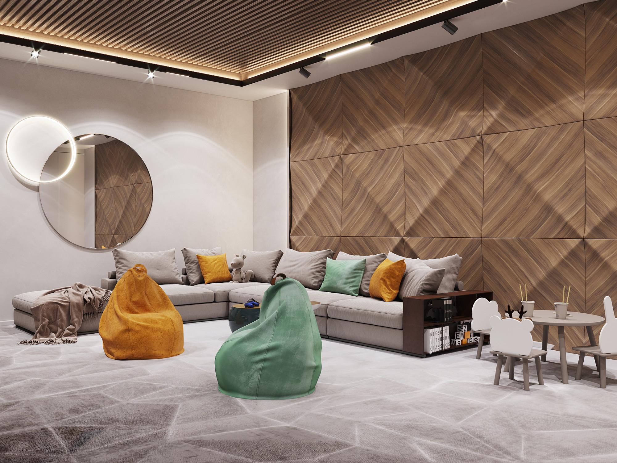 Play room made in the style of Modern Contemporary