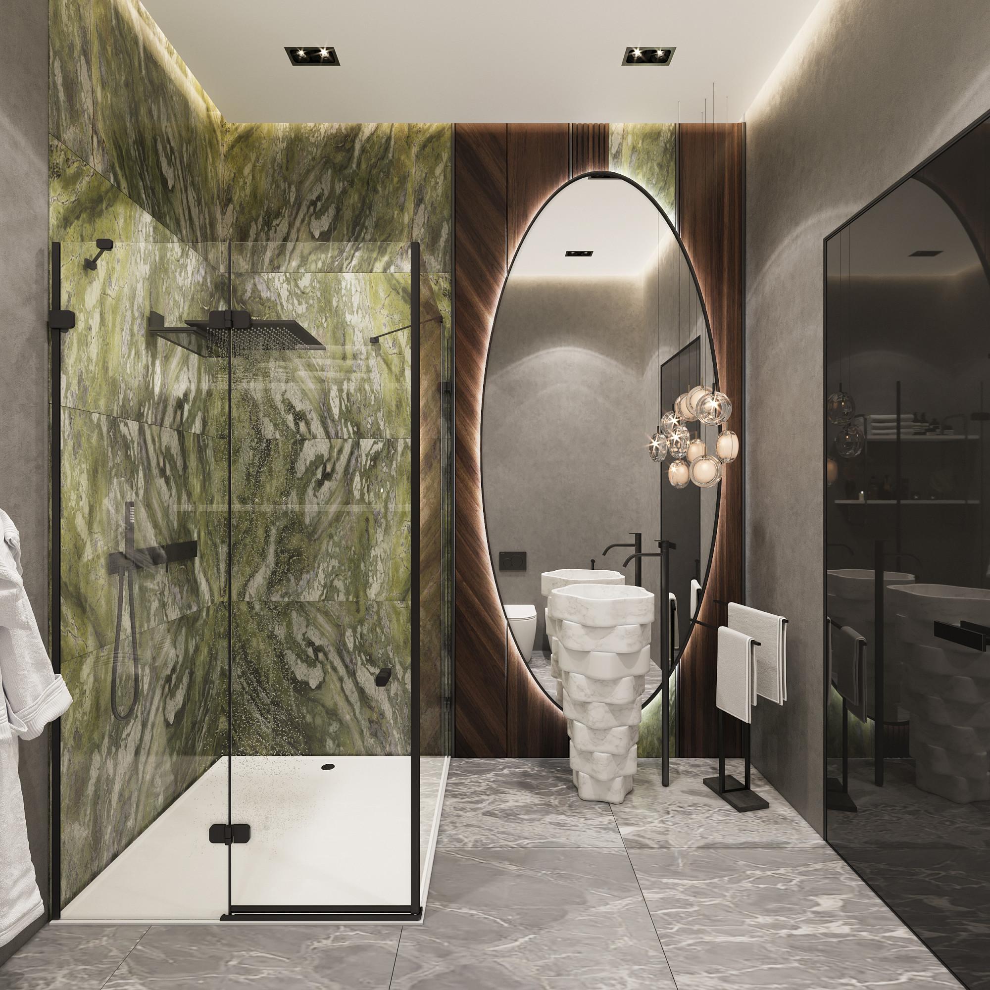 Bathroom made in the style of Modern Contemporary