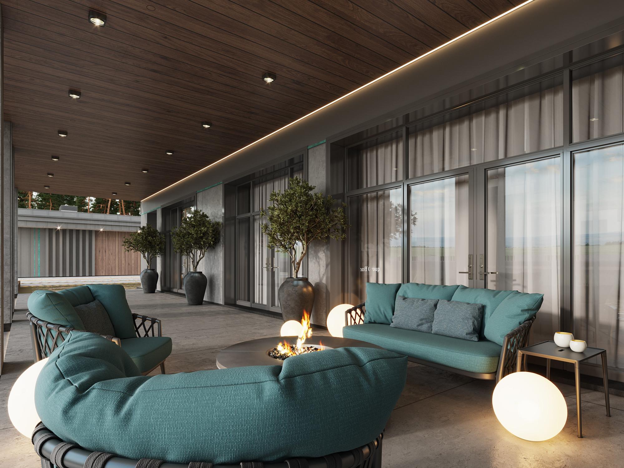 Terrace made in the style of Modern Contemporary