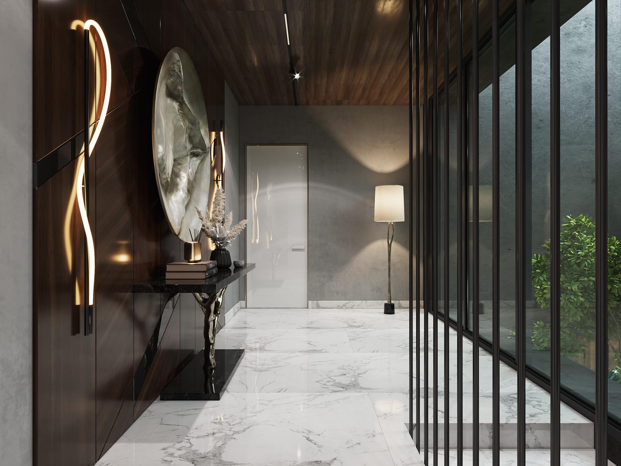 Staircase hall 2 nd floor made in the style of Modern Contemporary
