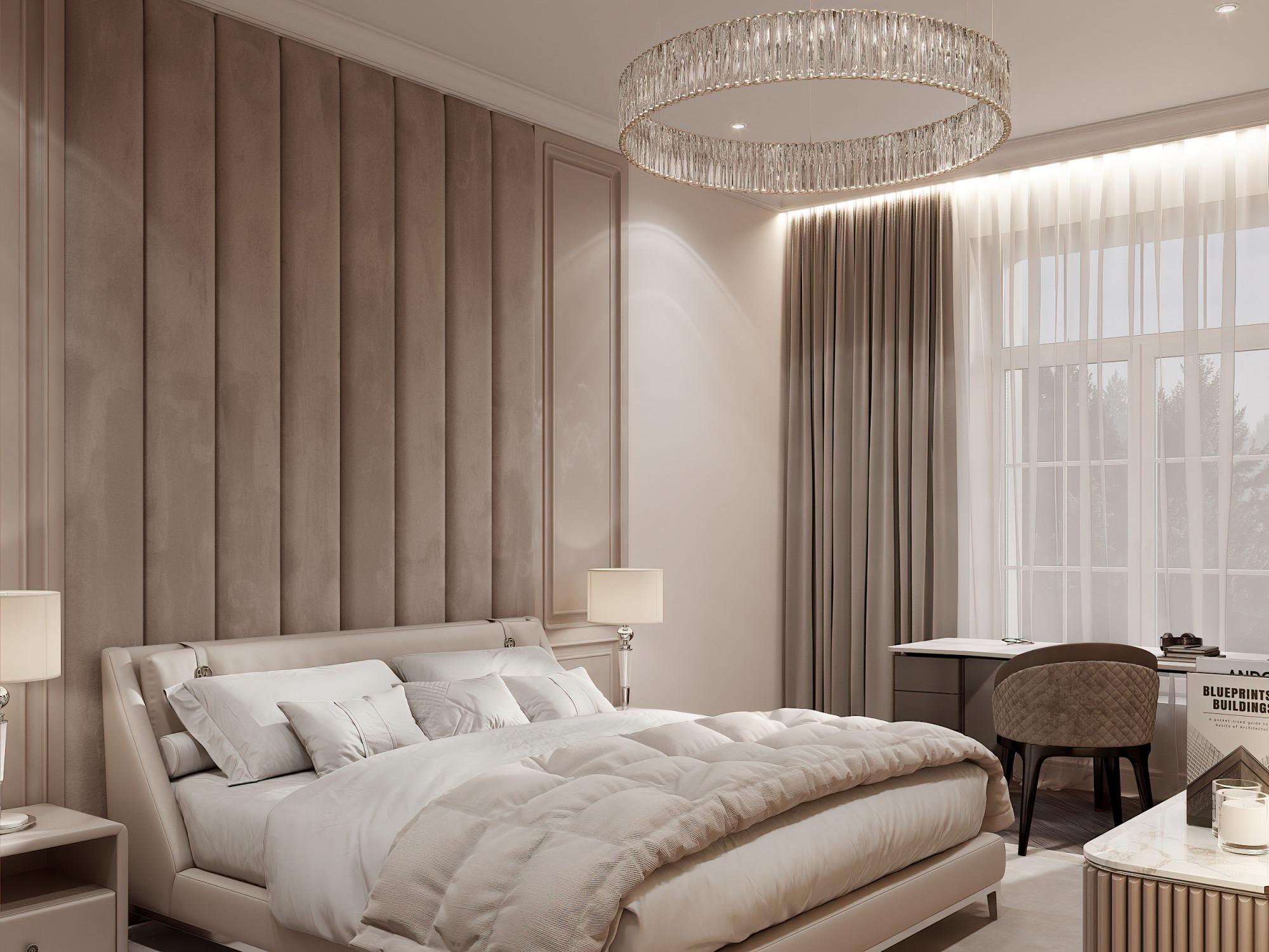 Master bedroom made in the style of Contemporary classics