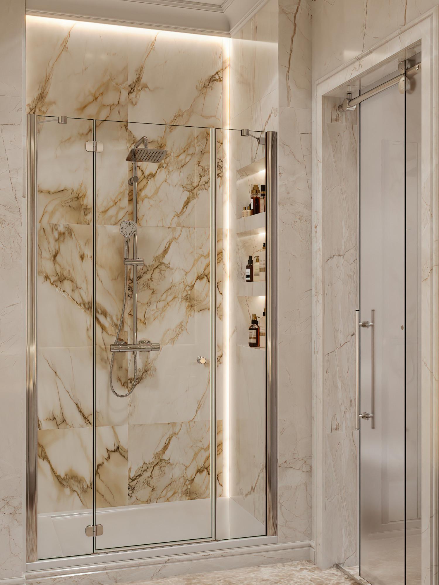 Bathroom to the bedrooms on the 2nd floor made in the style of Contemporary classics