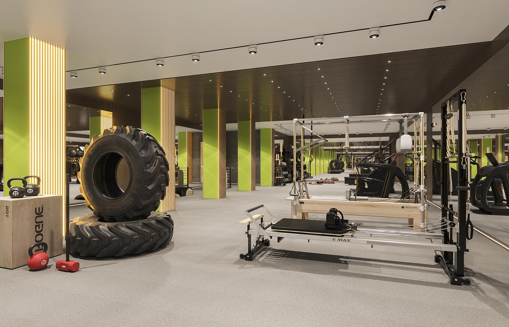 Gym made in the style of Contemporary classics