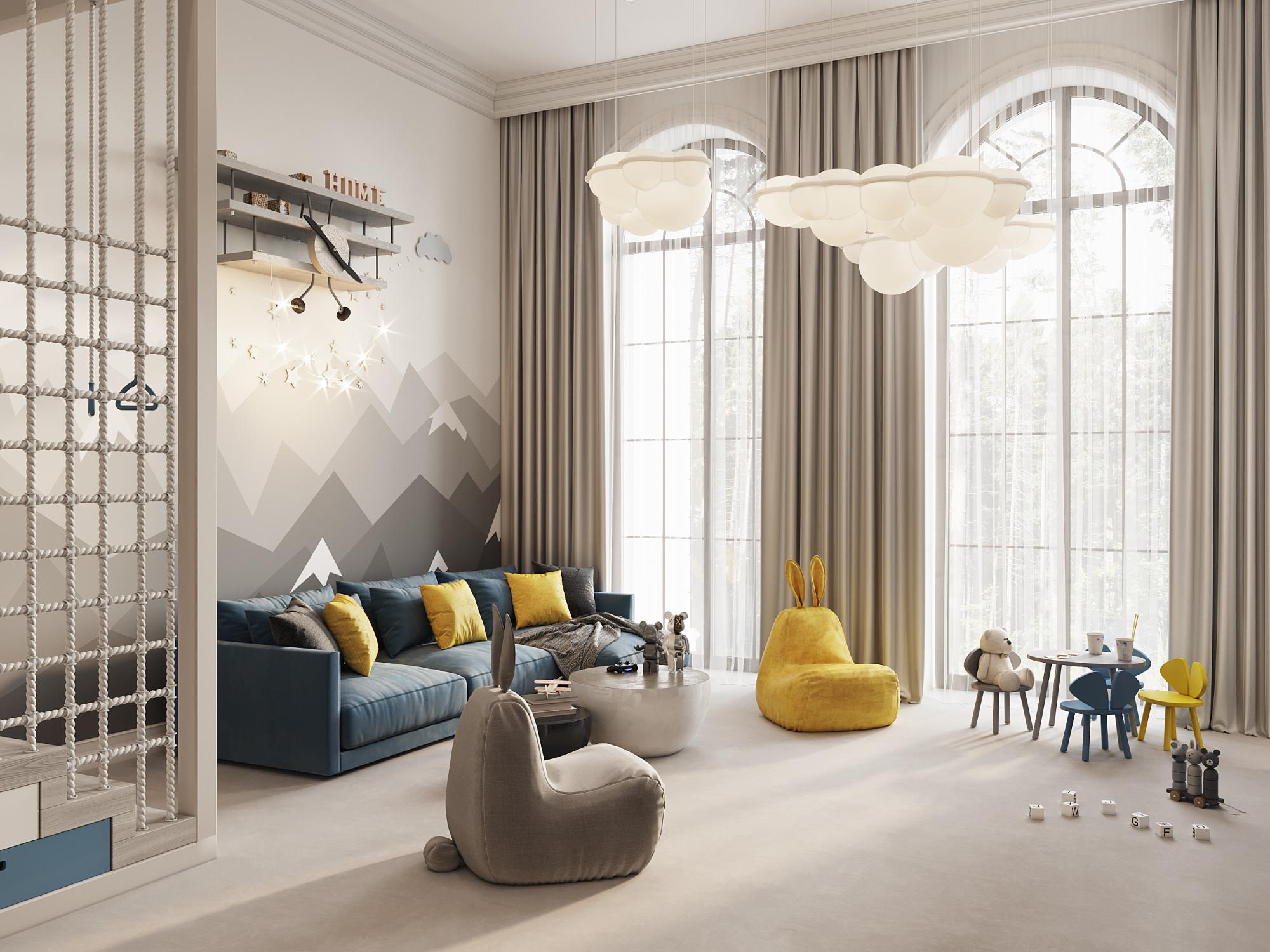Play room made in the style of Contemporary classics